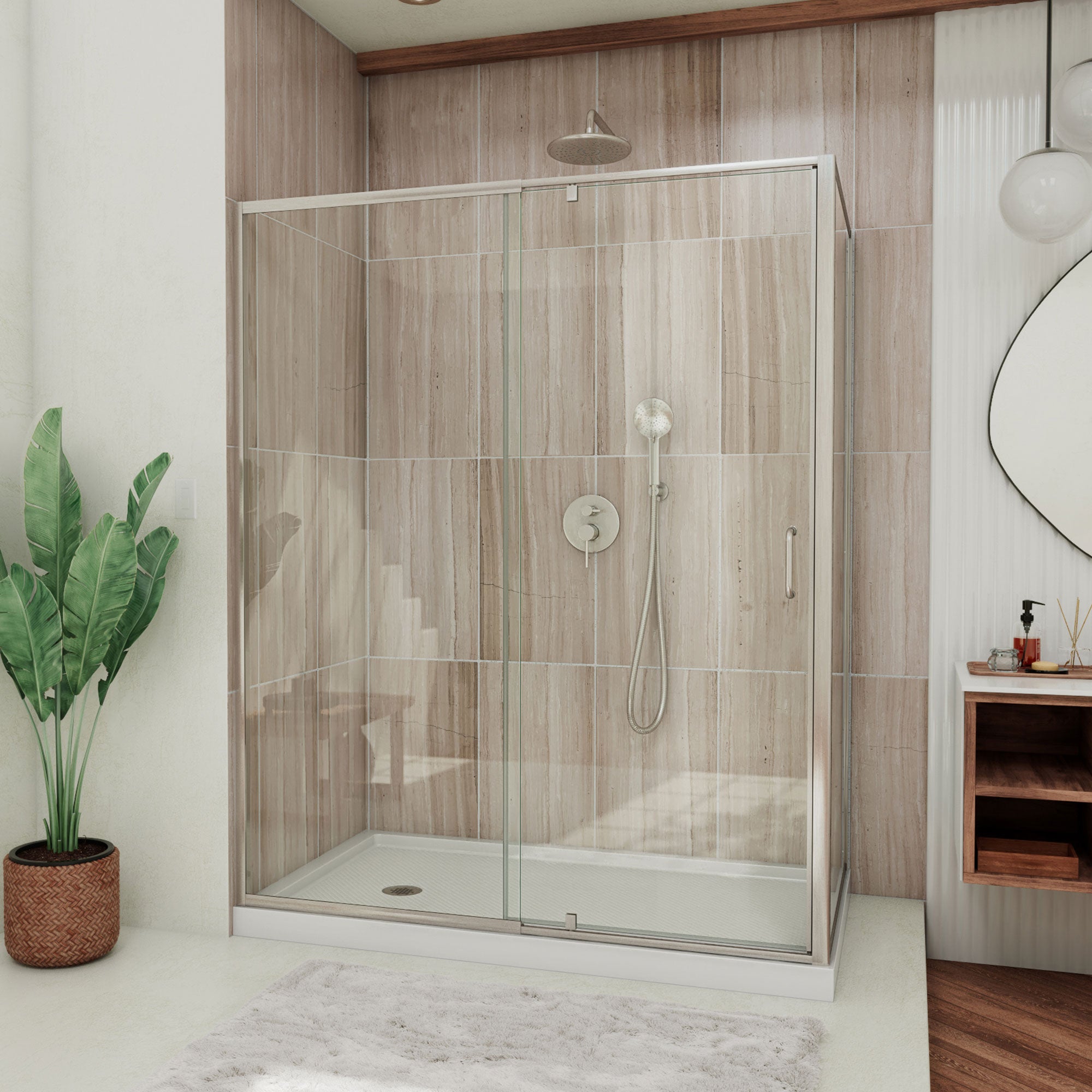 DreamLine Flex 60" W Shower Enclosure Kit