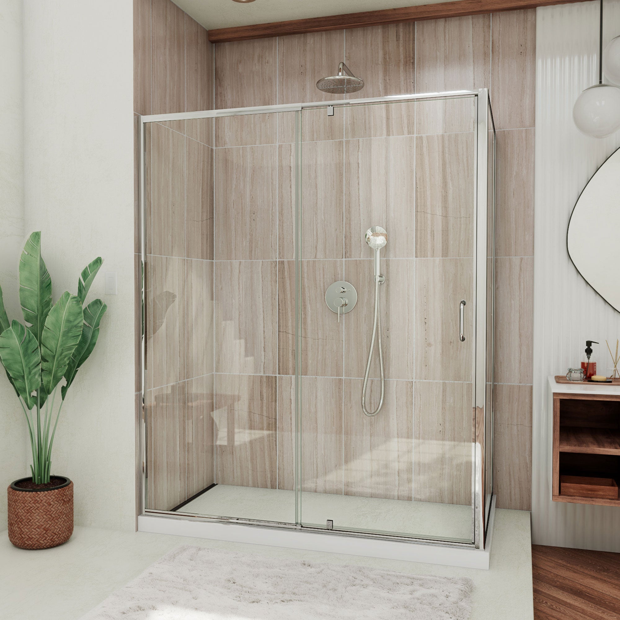 DreamLine Flex 56.43-60.43" W Shower Enclosure