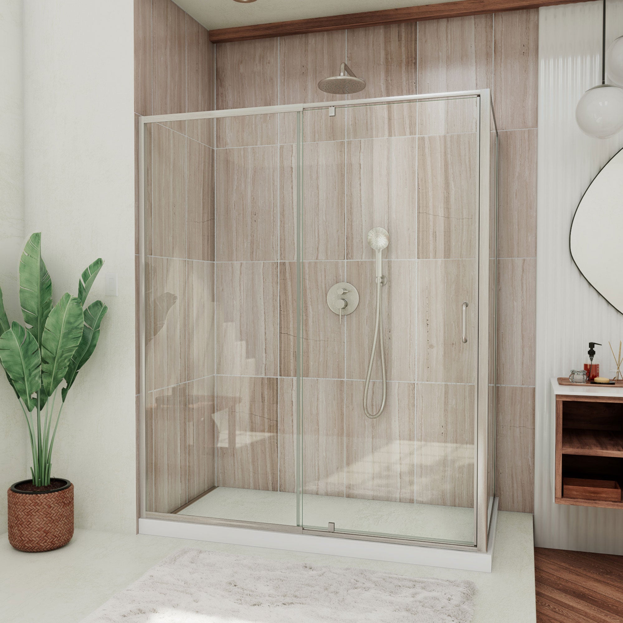 DreamLine Flex 56.43-60.43" W Shower Enclosure
