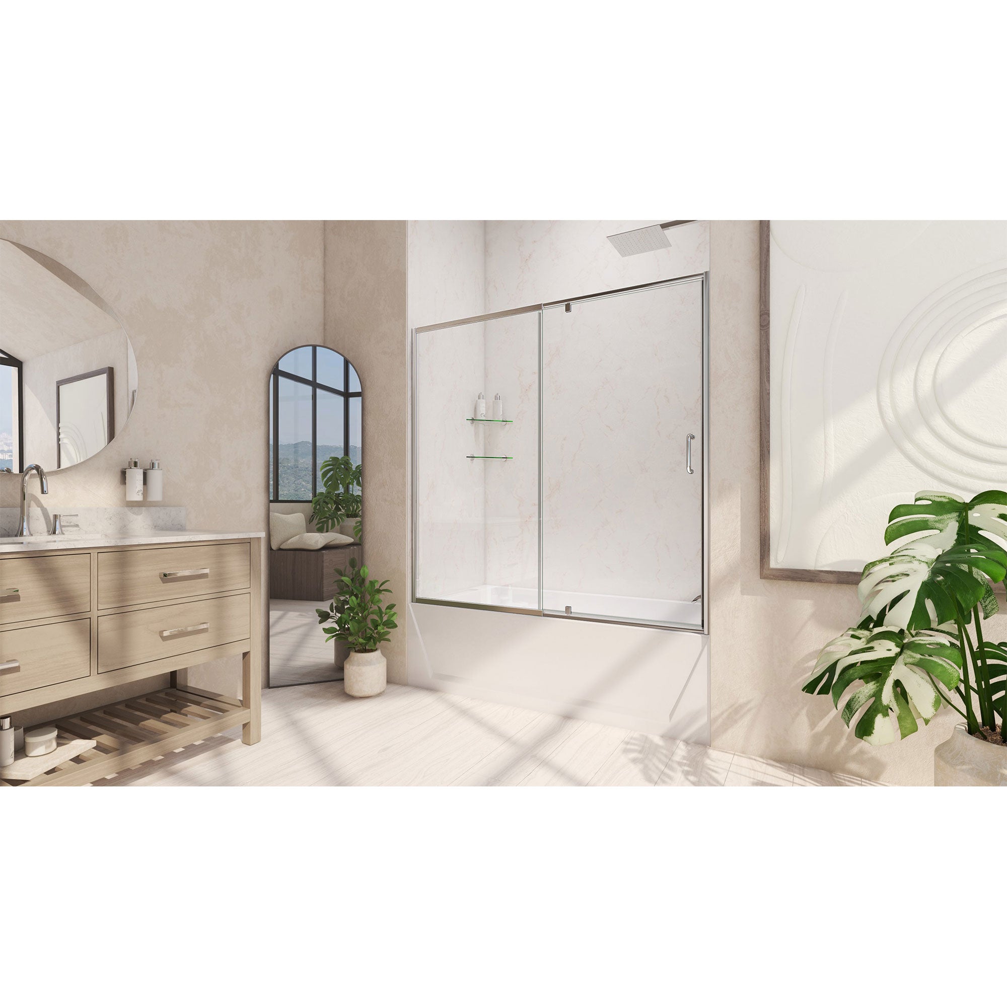 DreamLine Flex 56-60" W Shower Door