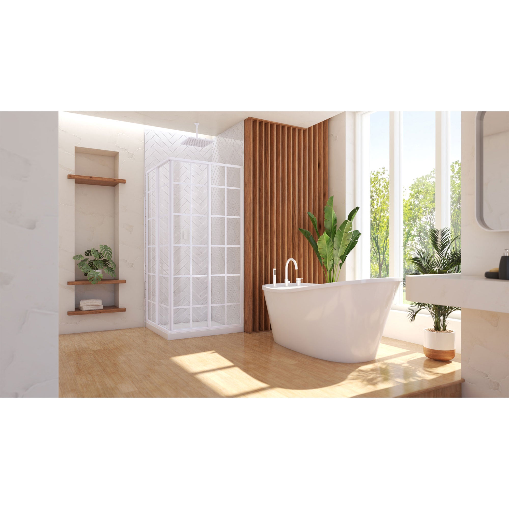 DreamLine French Corner 34.5" W Shower Enclosure