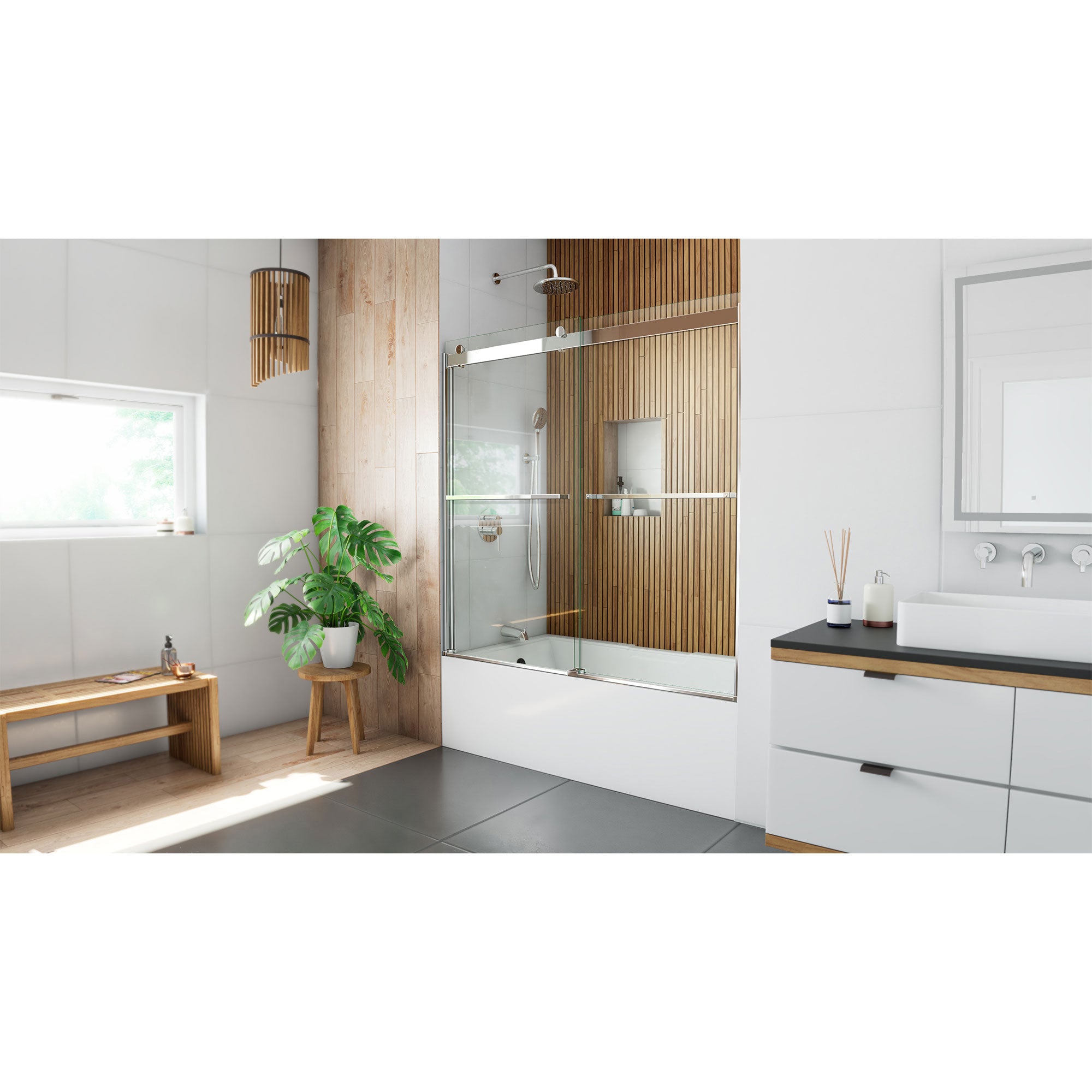 DreamLine Sapphire 56-60" W Bypass Sliding Tub Door