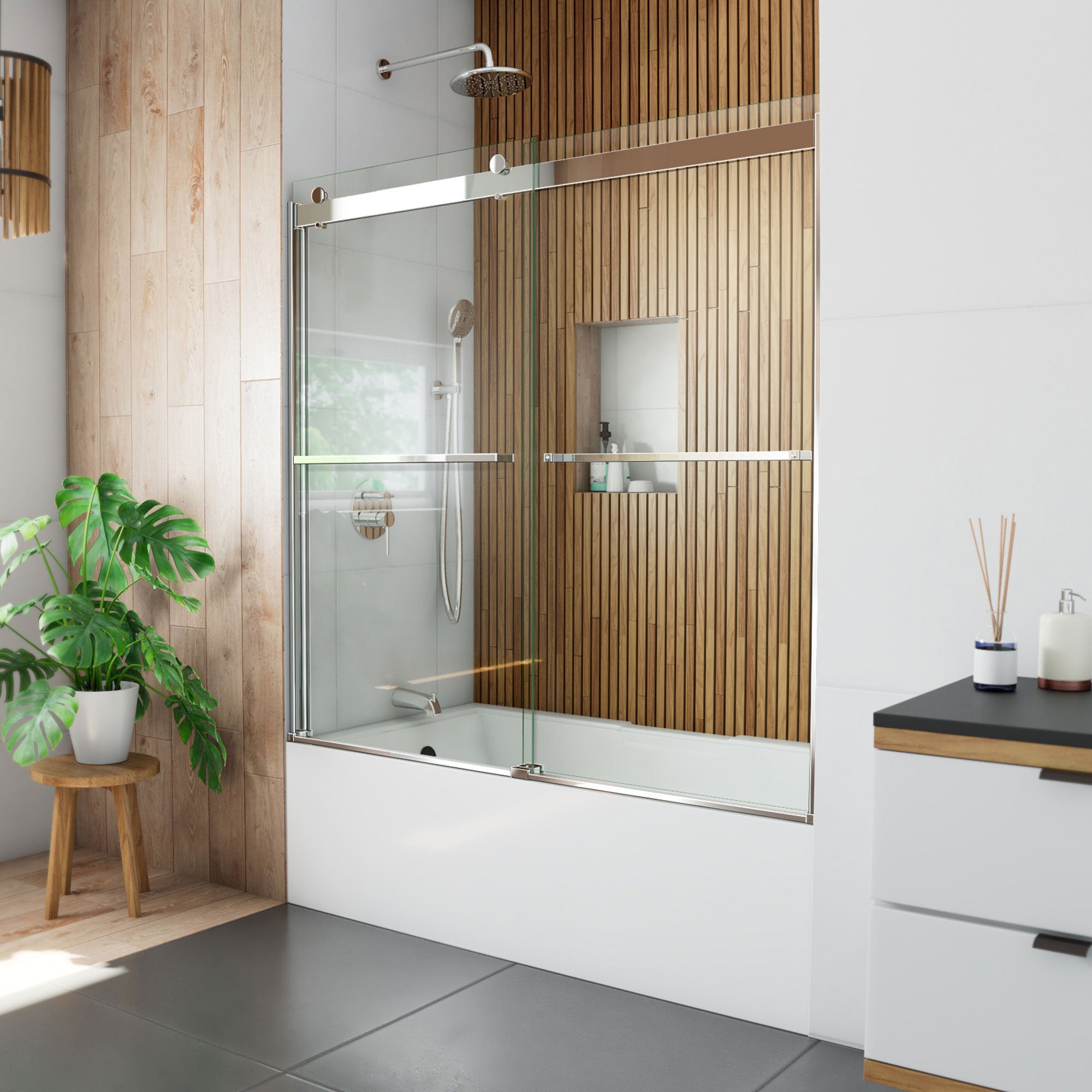 DreamLine Sapphire 56-60" W Bypass Sliding Tub Door