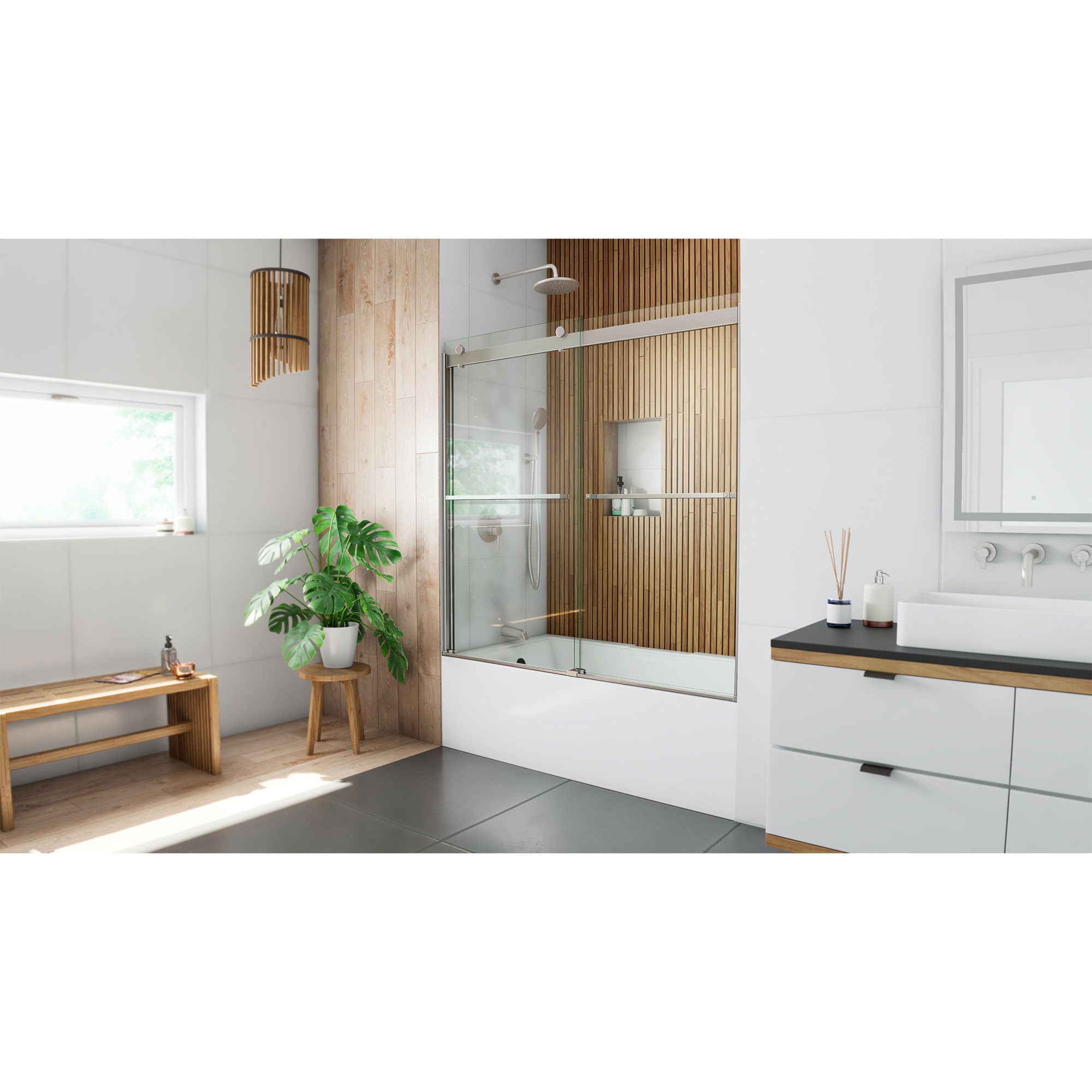 DreamLine Sapphire 56-60" W Bypass Sliding Tub Door