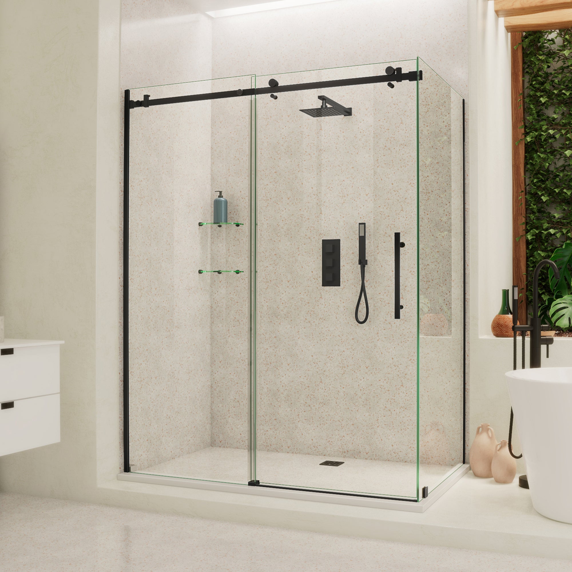 DreamLine Enigma Air 56.38-60.38" W Shower Enclosure