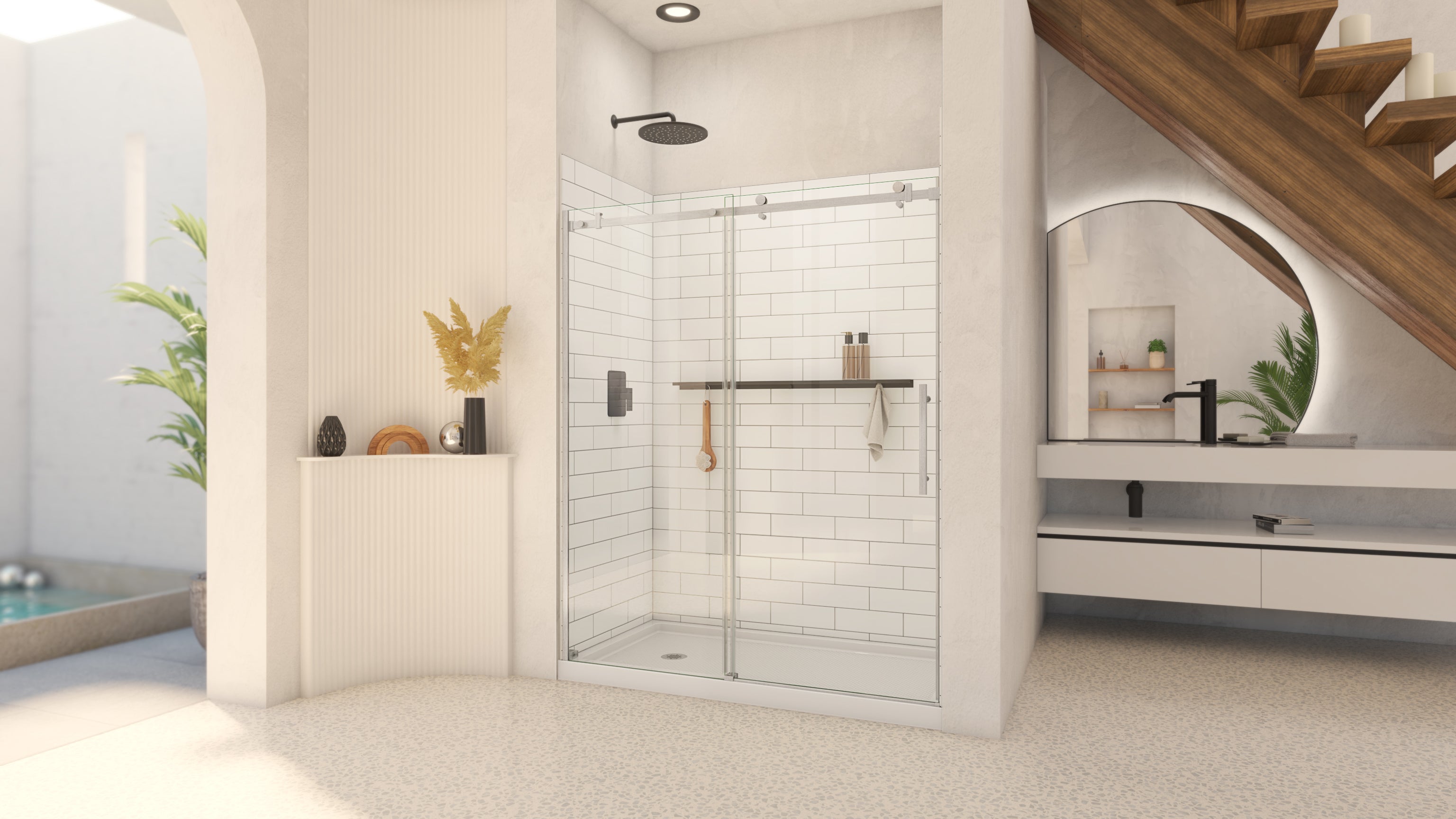 DreamLine Luna 54-58" W Shower Door