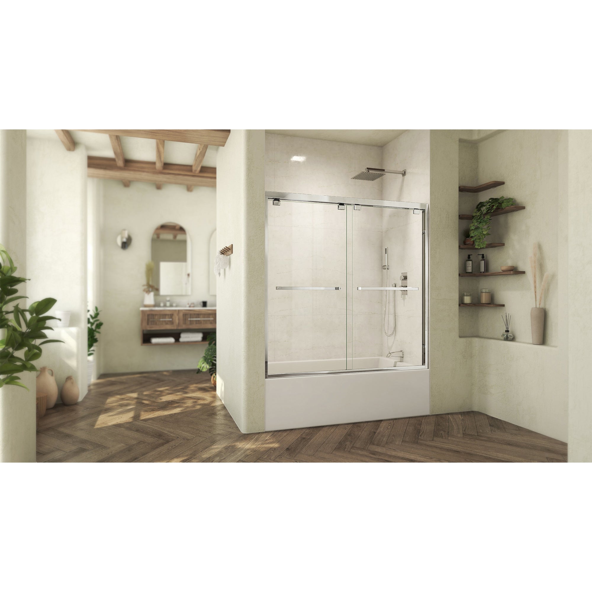 DreamLine Abbey 56-60" W Bypass Sliding Tub Door