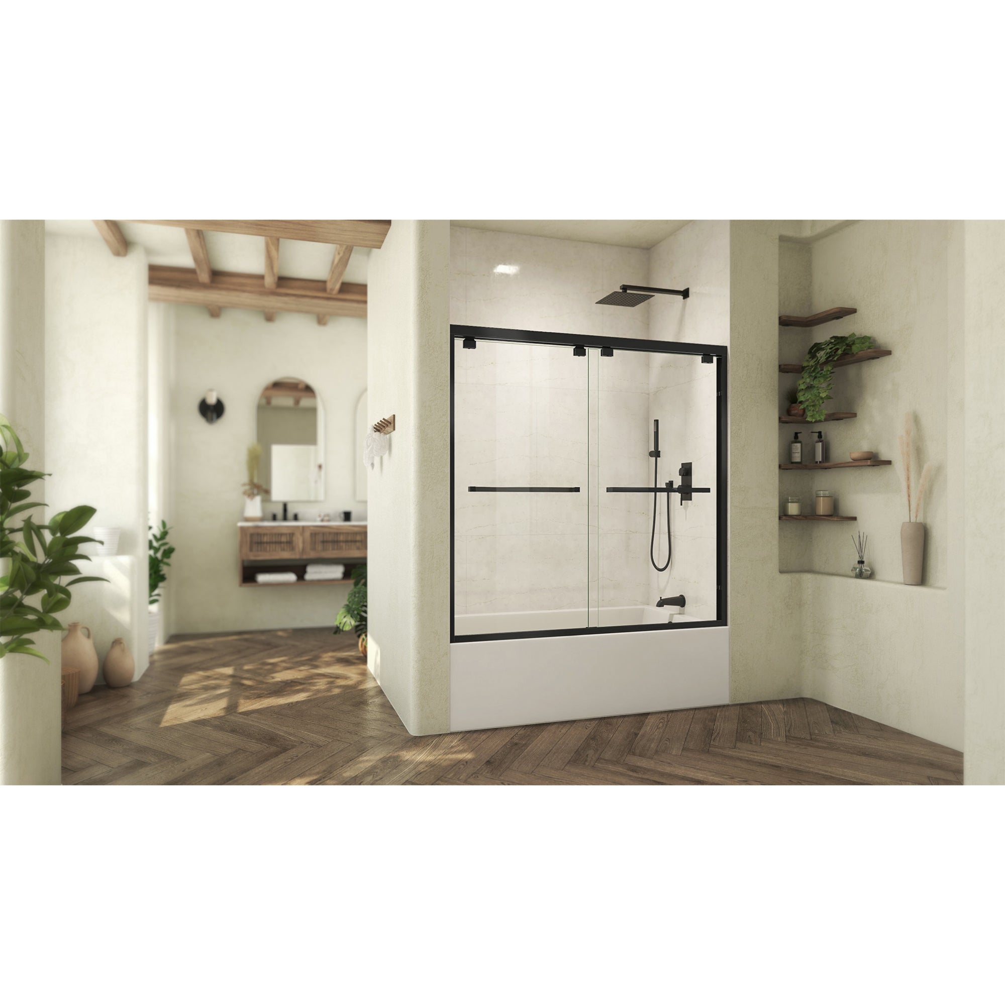 DreamLine Abbey 56-60" W Bypass Sliding Tub Door