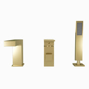 MAIDSTONE Roman Deck Mount Tub Faucet with Handshower