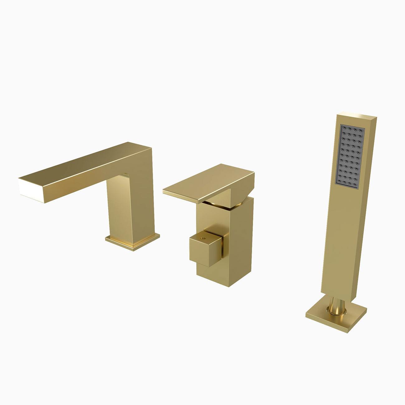 MAIDSTONE Roman Deck Mount Tub Faucet with Handshower