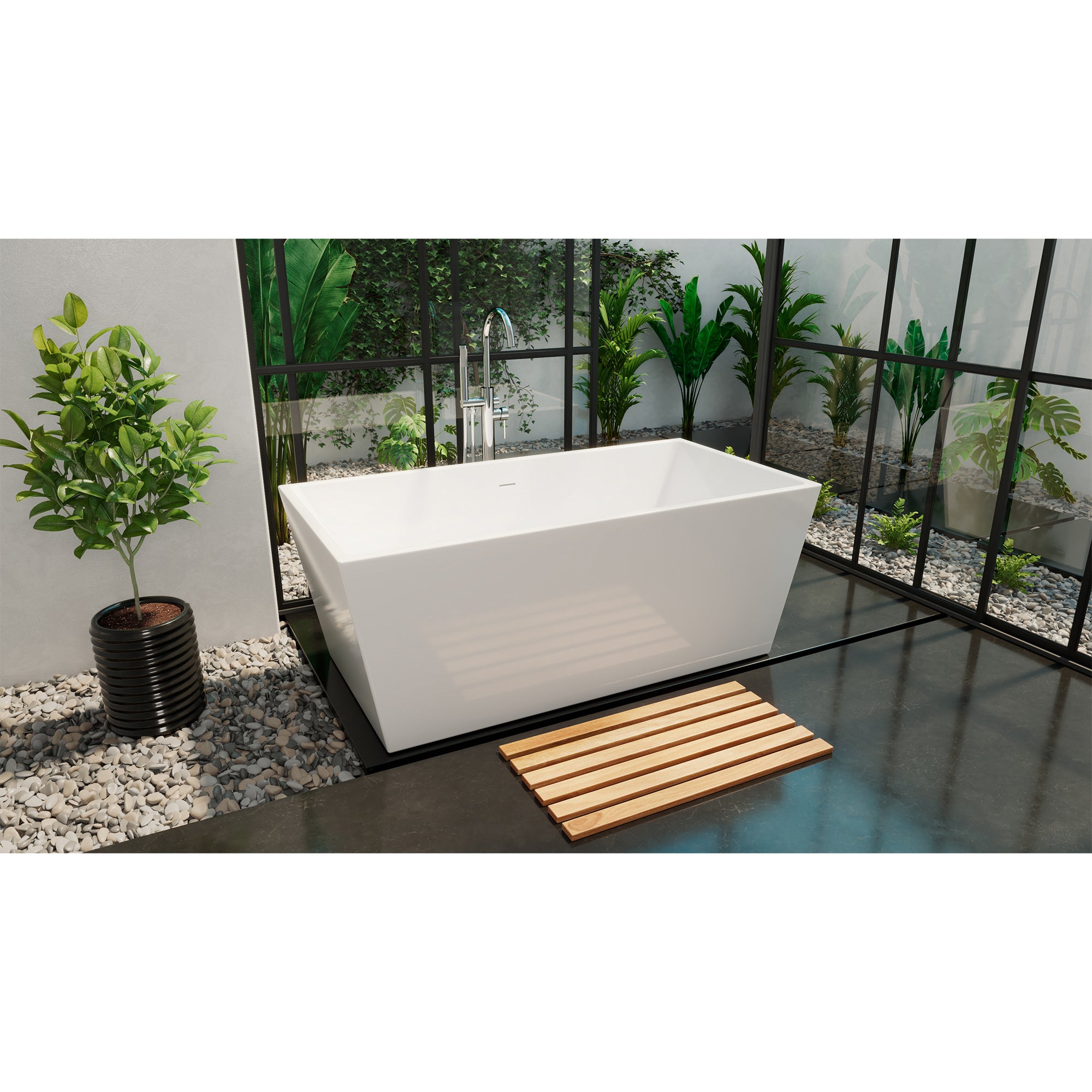 Allure 66-7/8 x 31-1/2 x 22-7/8 Freestanding Tub