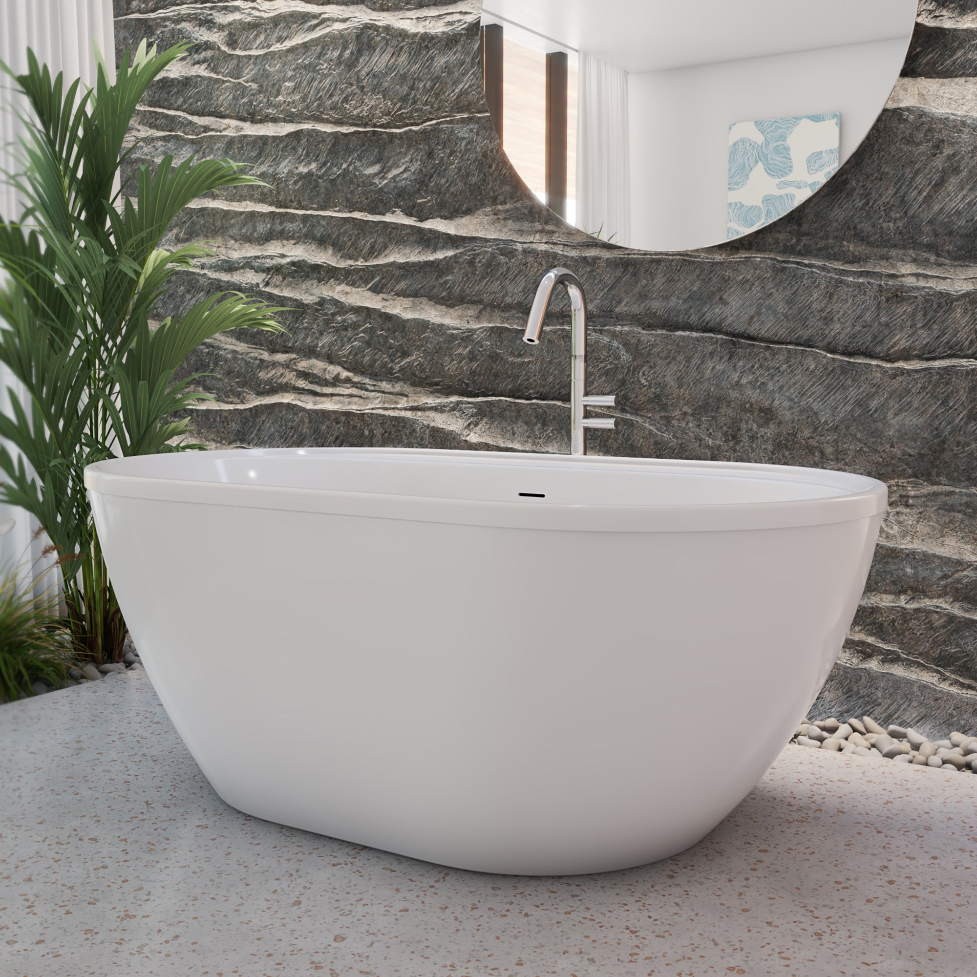 Essence 60-1/4 x 34-1/4 x 23-5/8 Freestanding Tub