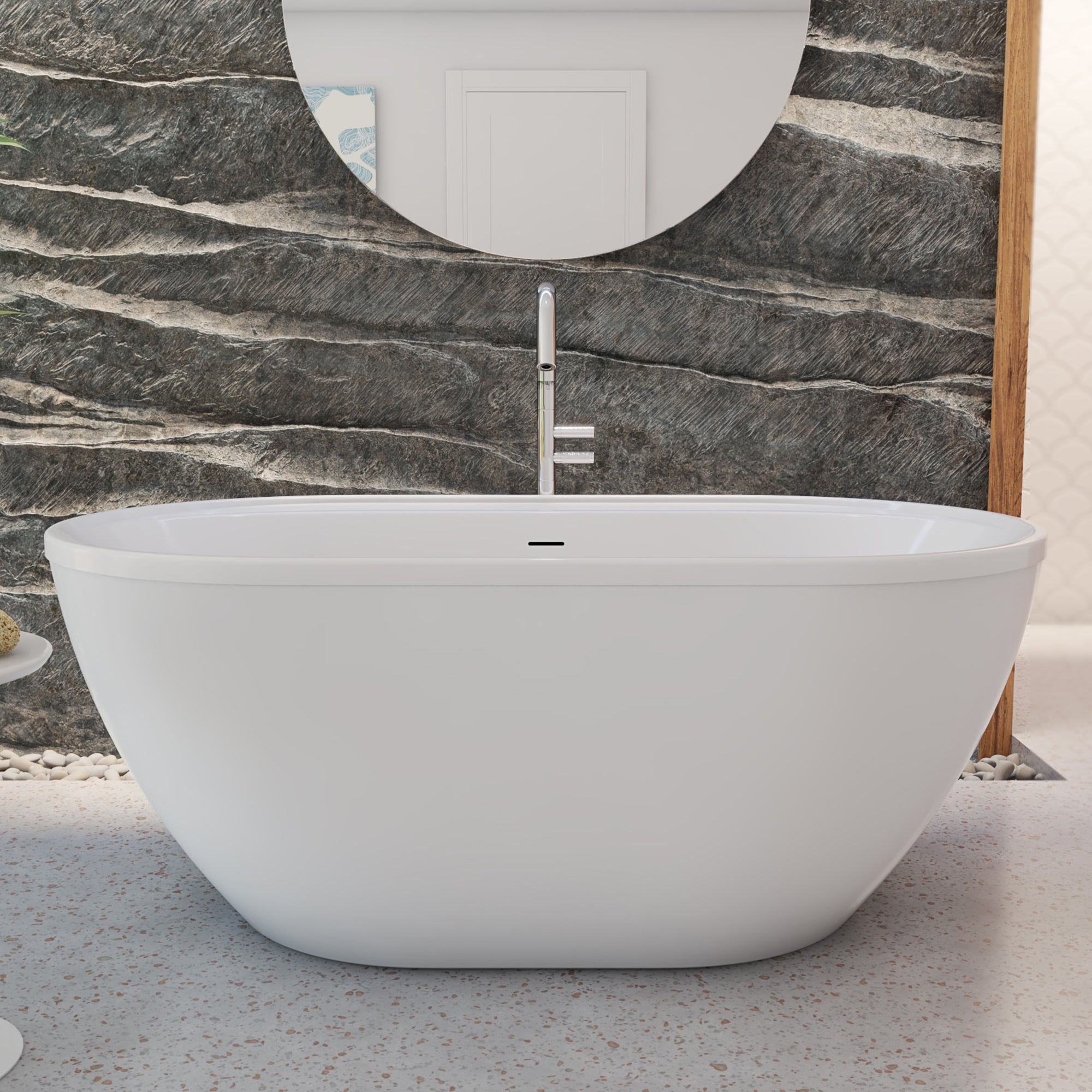 Essence 60-1/4 x 34-1/4 x 23-5/8 Freestanding Tub