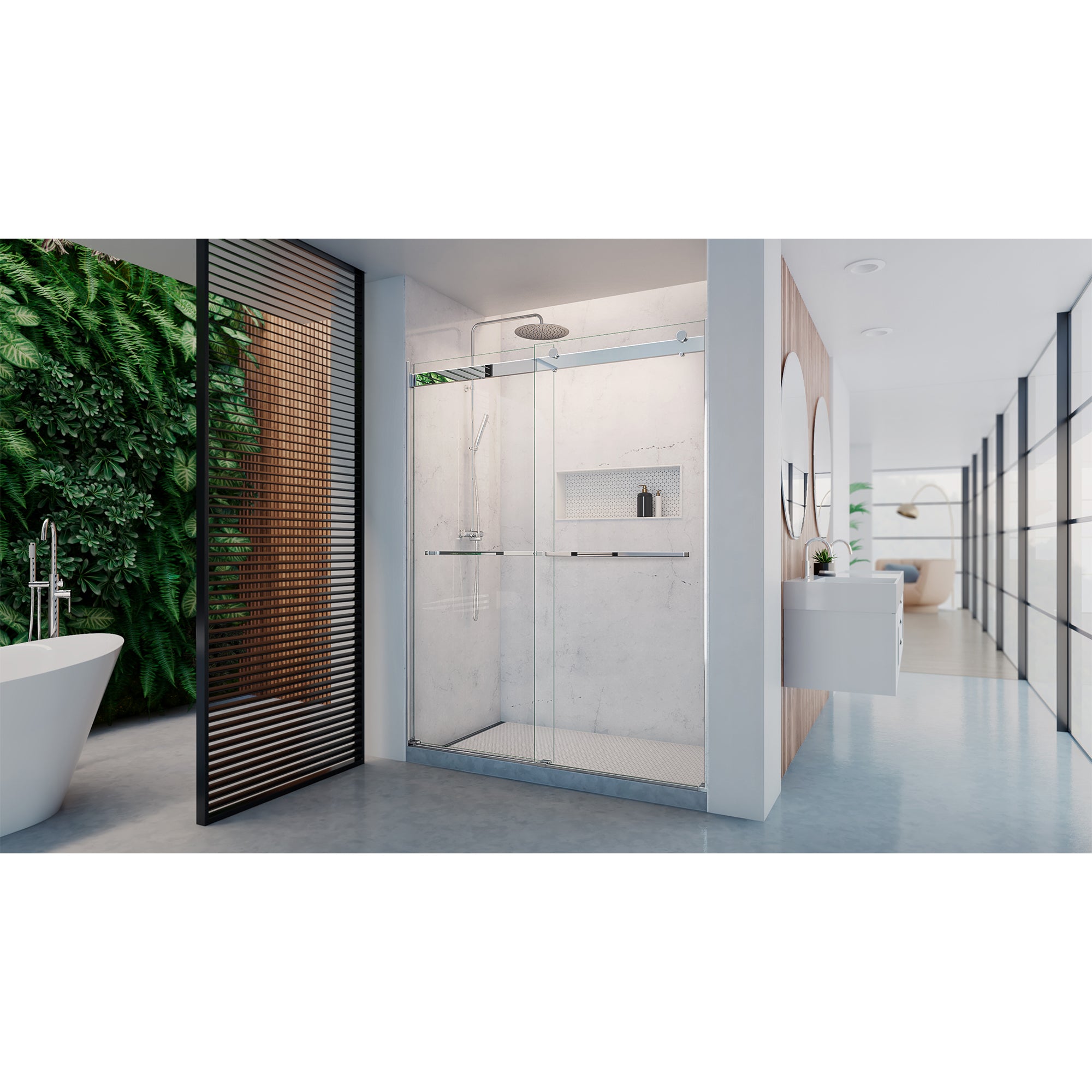 DreamLine Dexterity 56-60" W Shower Door
