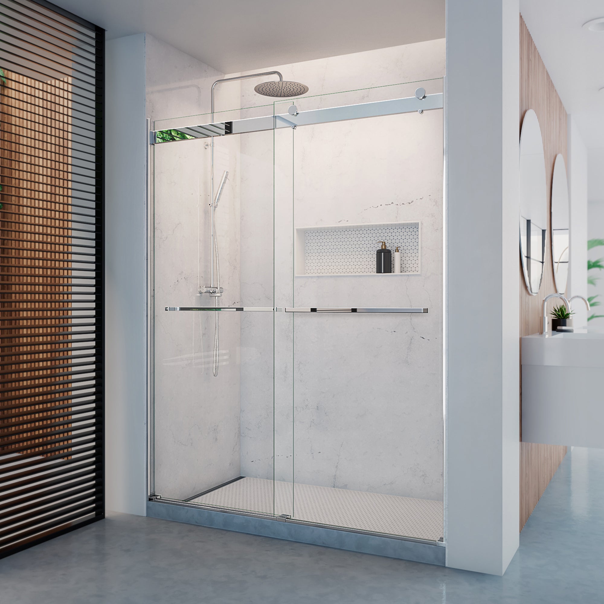 DreamLine Dexterity 56-60" W Shower Door