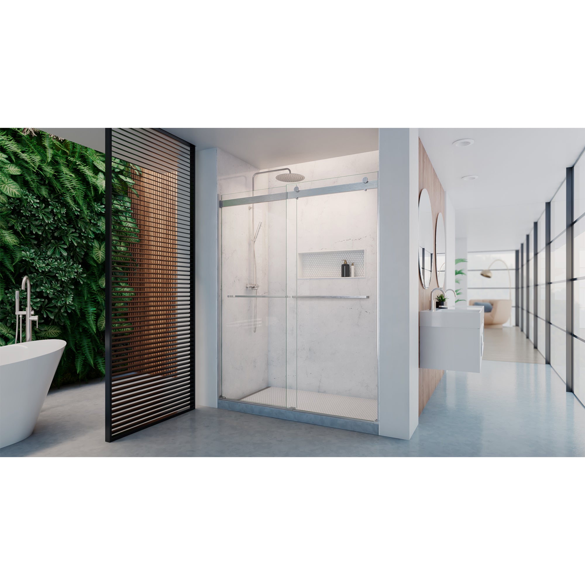 DreamLine Dexterity 56-60" W Shower Door