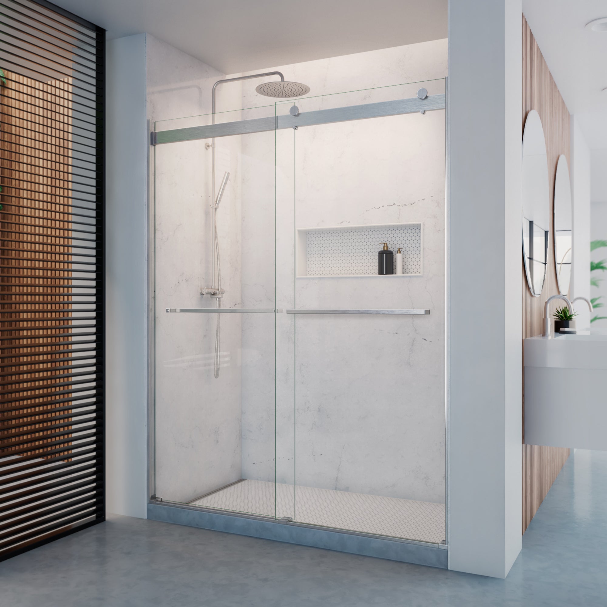 DreamLine Dexterity 56-60" W Shower Door