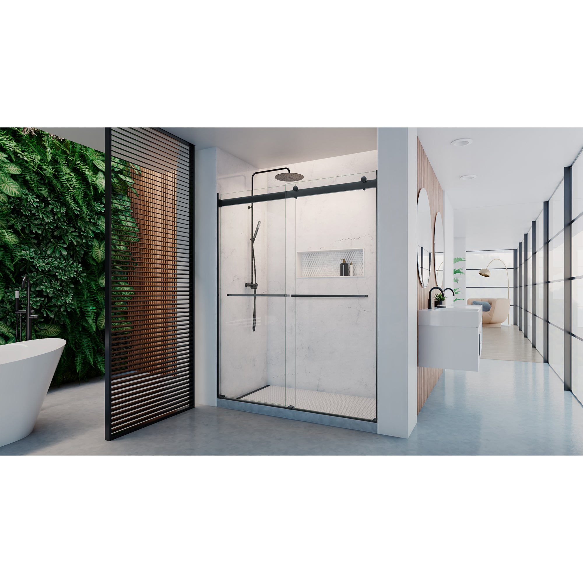 DreamLine Dexterity 56-60" W Shower Door