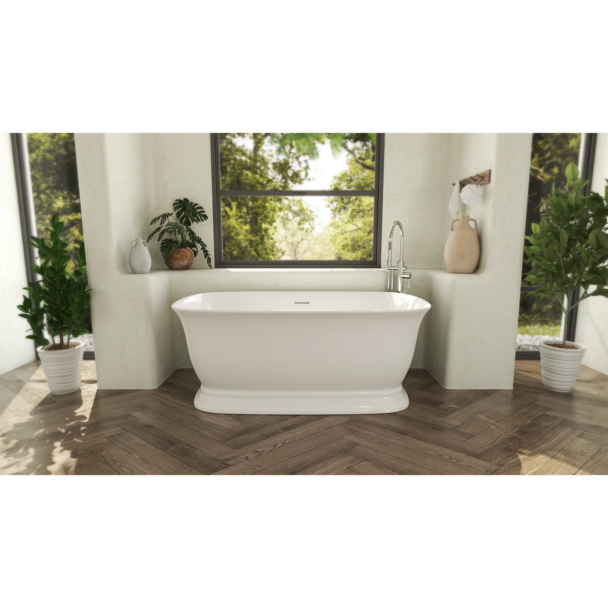 Ascend 67 x 31-1/2 x 23-5/8 Bathtub with Drain