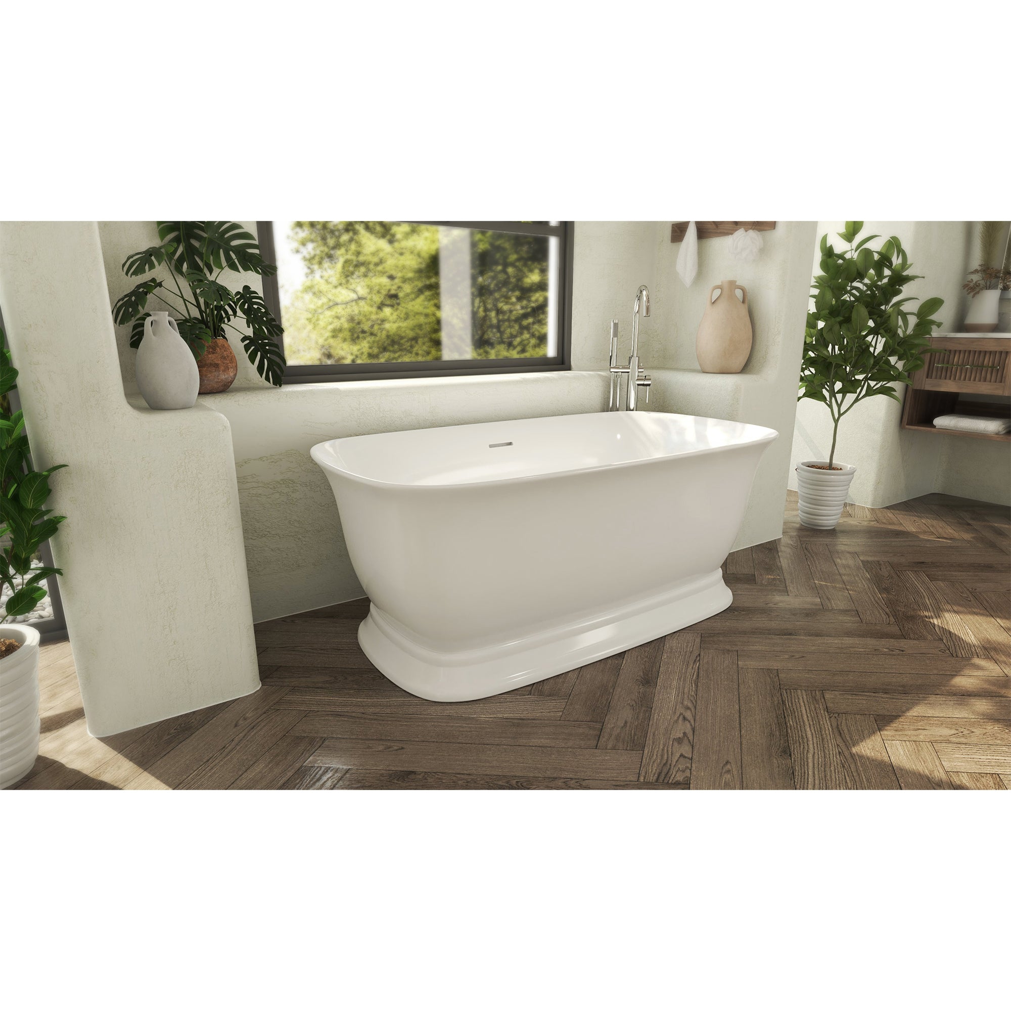 Ascend 67 x 31-1/2 x 23-5/8 Bathtub with Drain