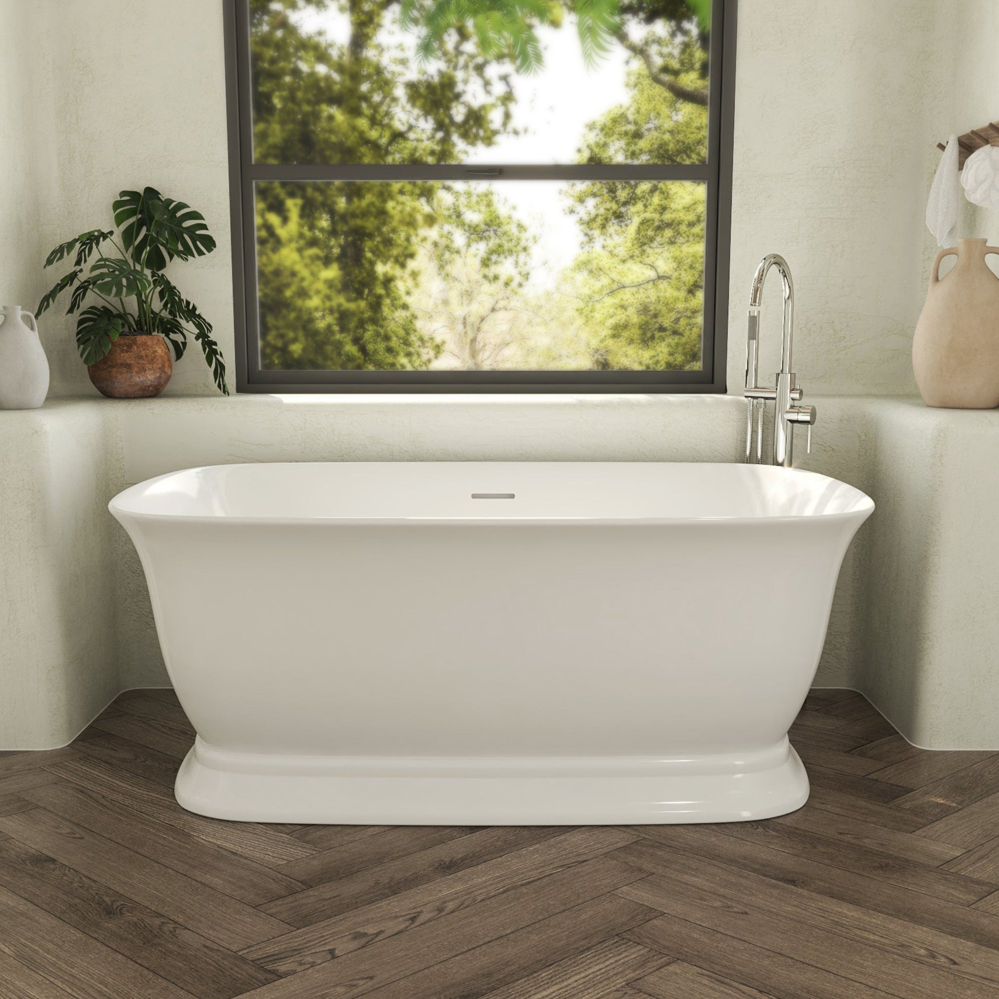 Ascend 67 x 31-1/2 x 23-5/8 Bathtub with Drain