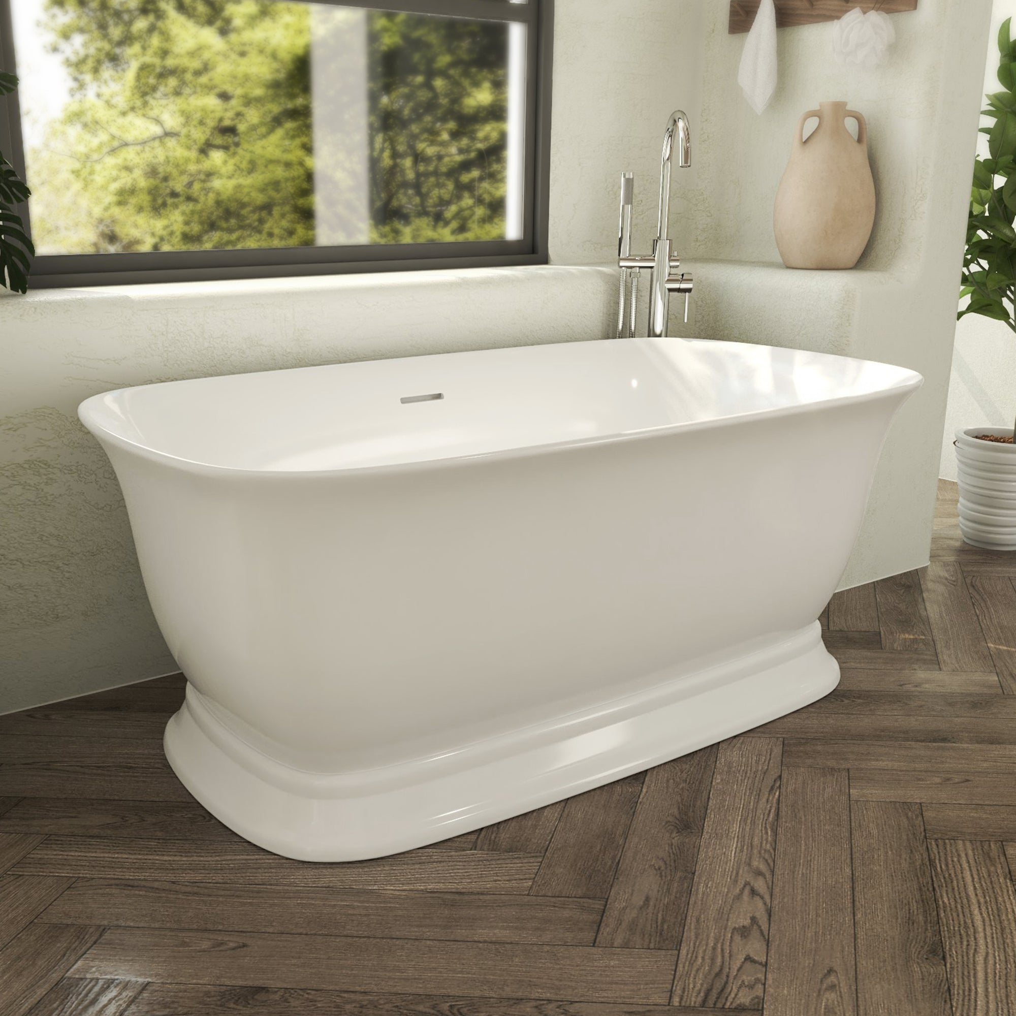 Ascend 67 x 31-1/2 x 23-5/8 Bathtub with Drain