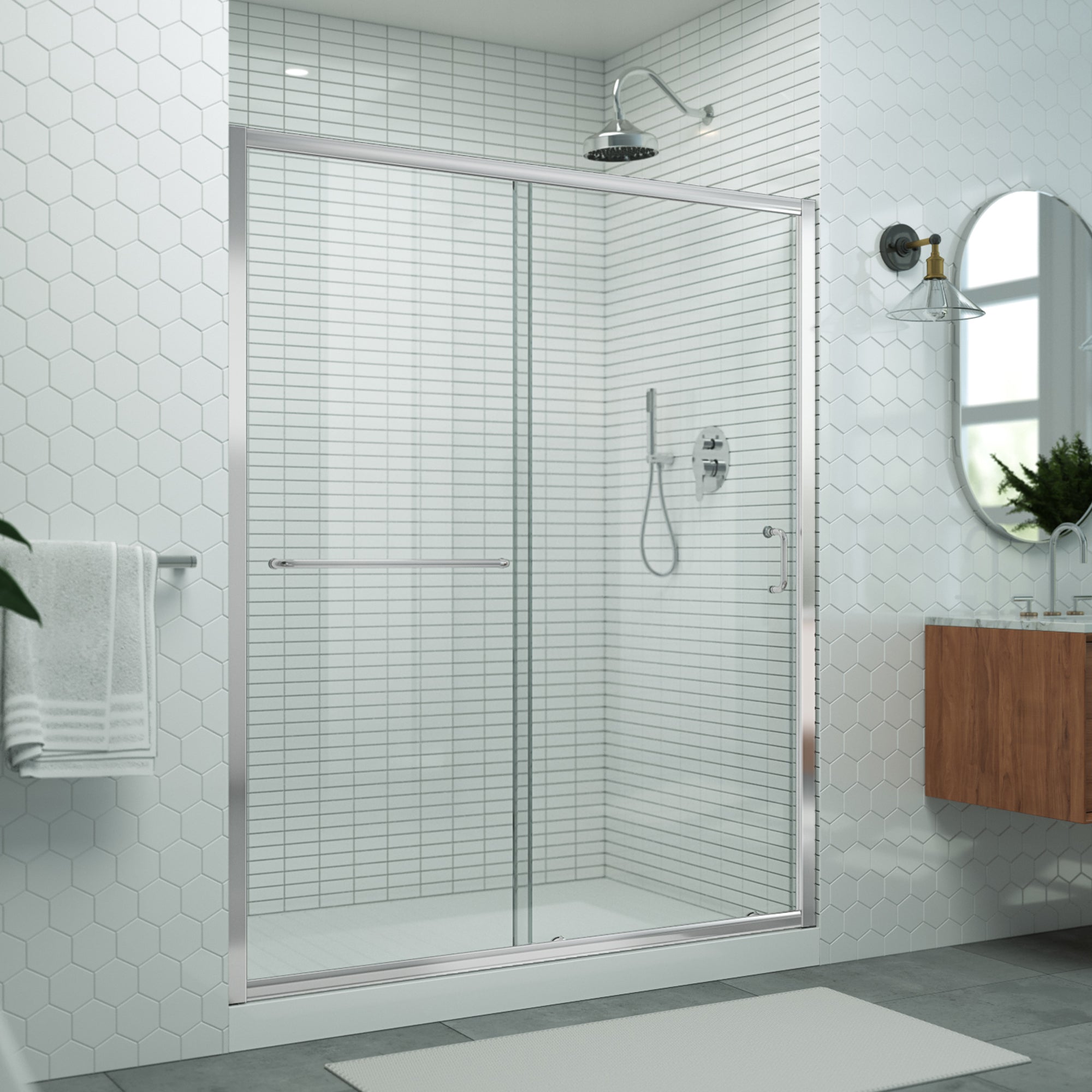 DreamLine Levantine 56-60" W Sliding Shower Door