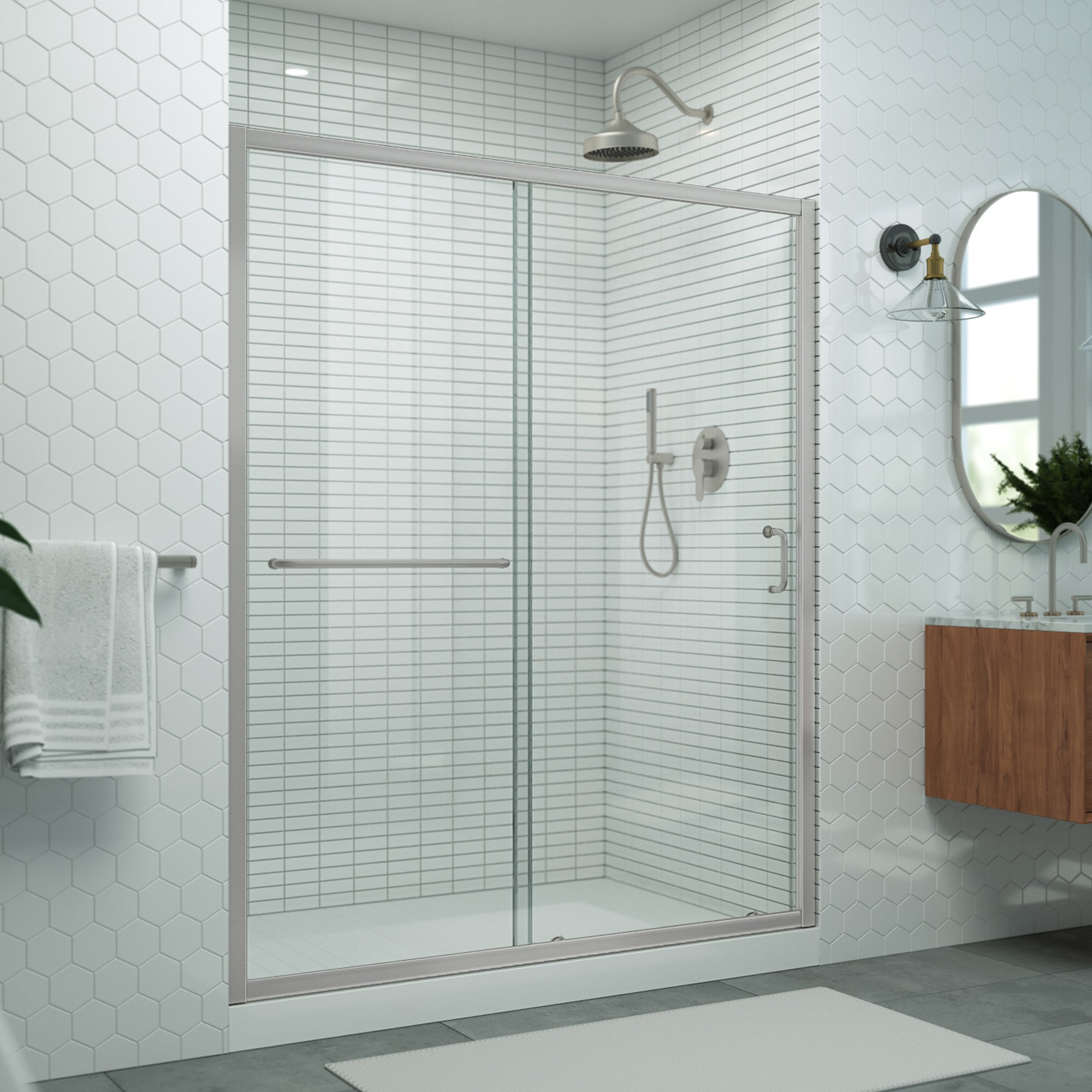 DreamLine Levantine 56-60" W Sliding Shower Door