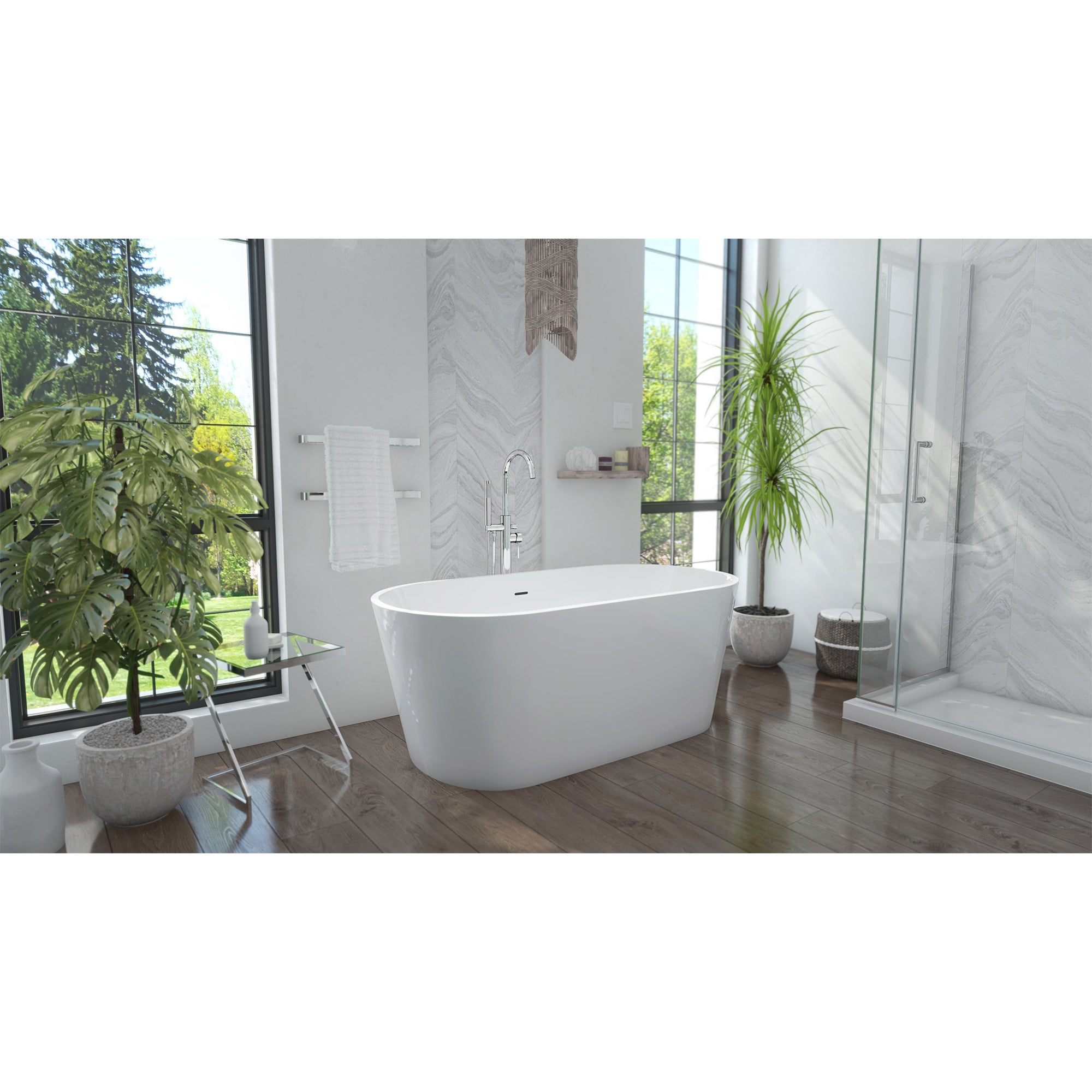 Enigma 59 x 29-1/2 x 22-7/8 Freestanding Tub