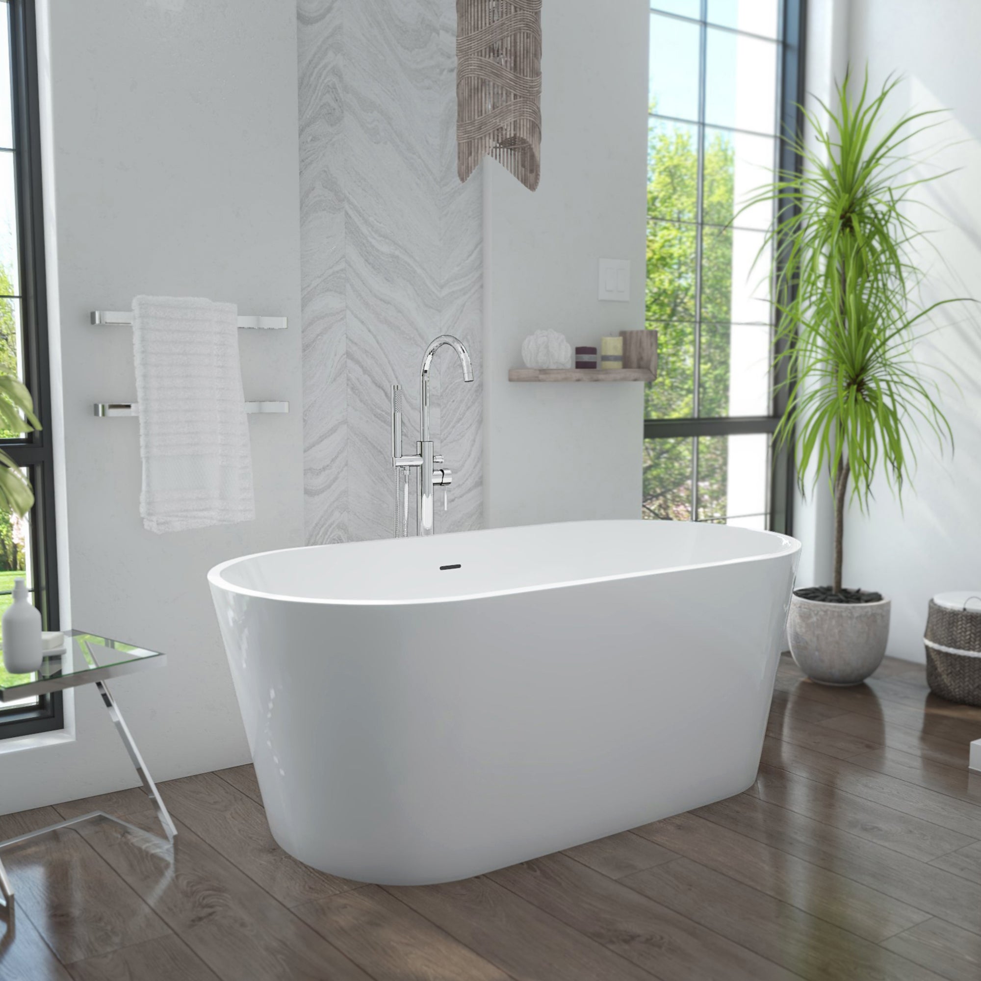 Enigma 53 x 29-1/2 x 22-7/8 Freestanding Tub