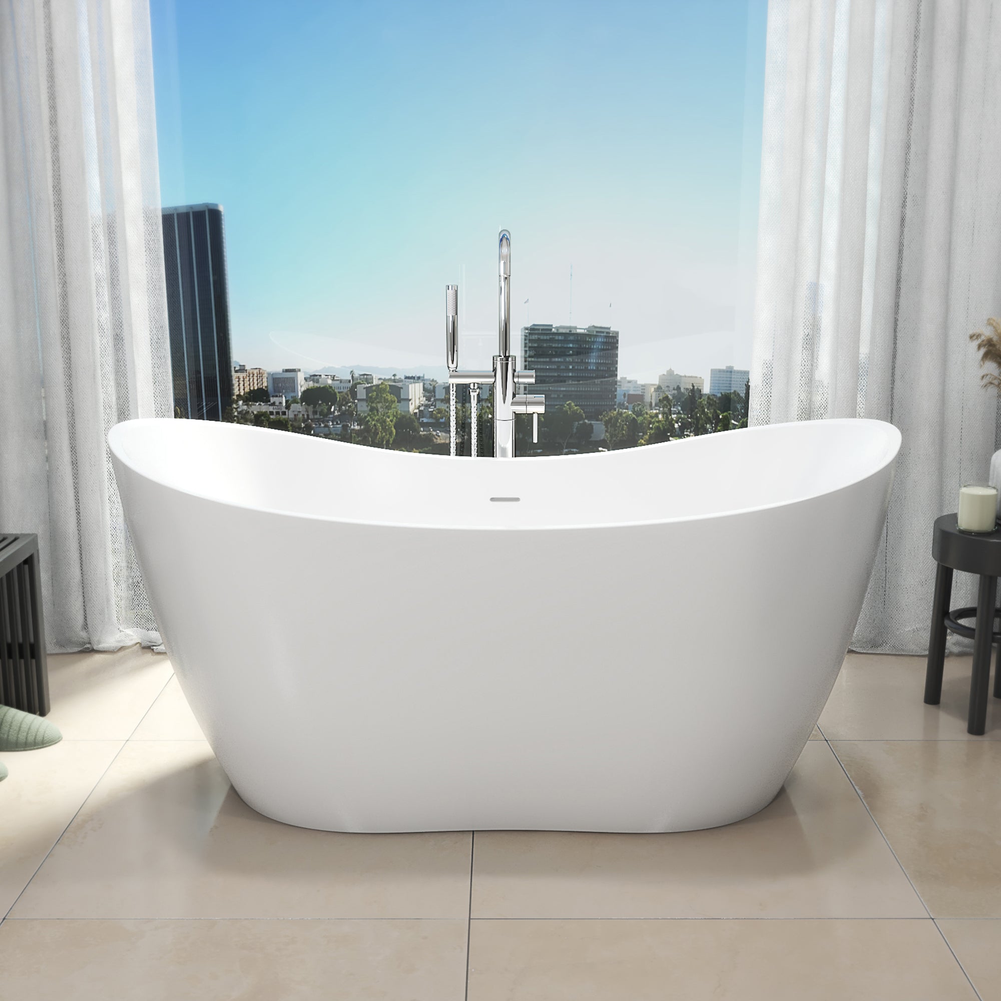 Nile 67 x 28-3/8 x 28-3/8 Freestanding Tub