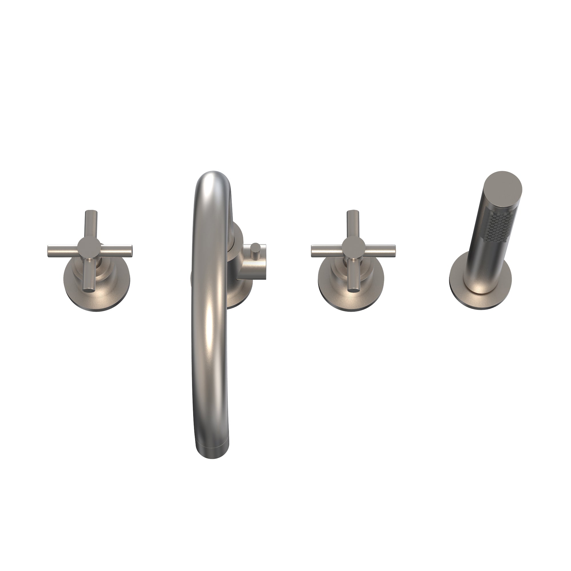 DreamLine Atlantic 12" x 8" Tub Faucet w/Handshower