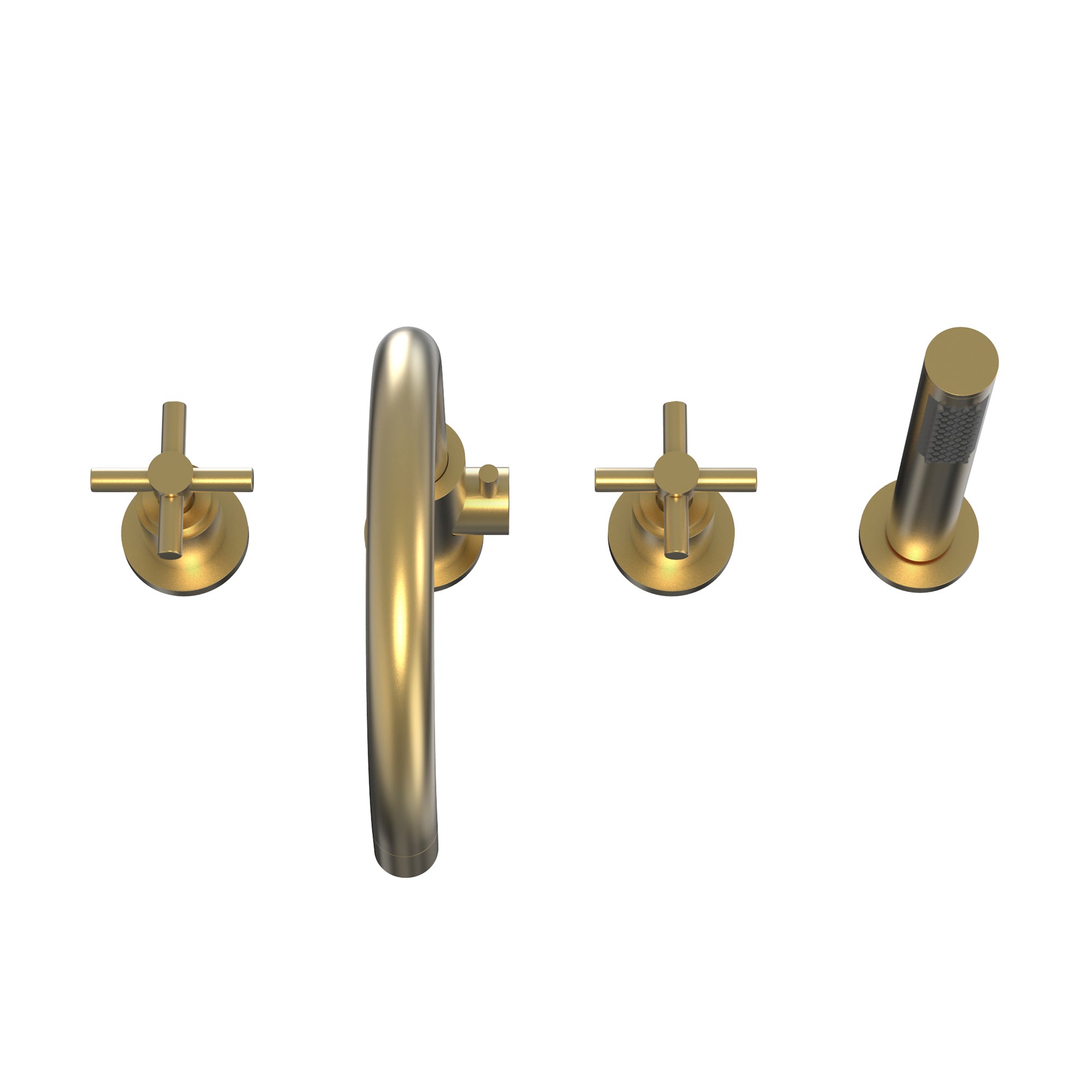 DreamLine Atlantic 12" x 8" Tub Faucet w/Handshower