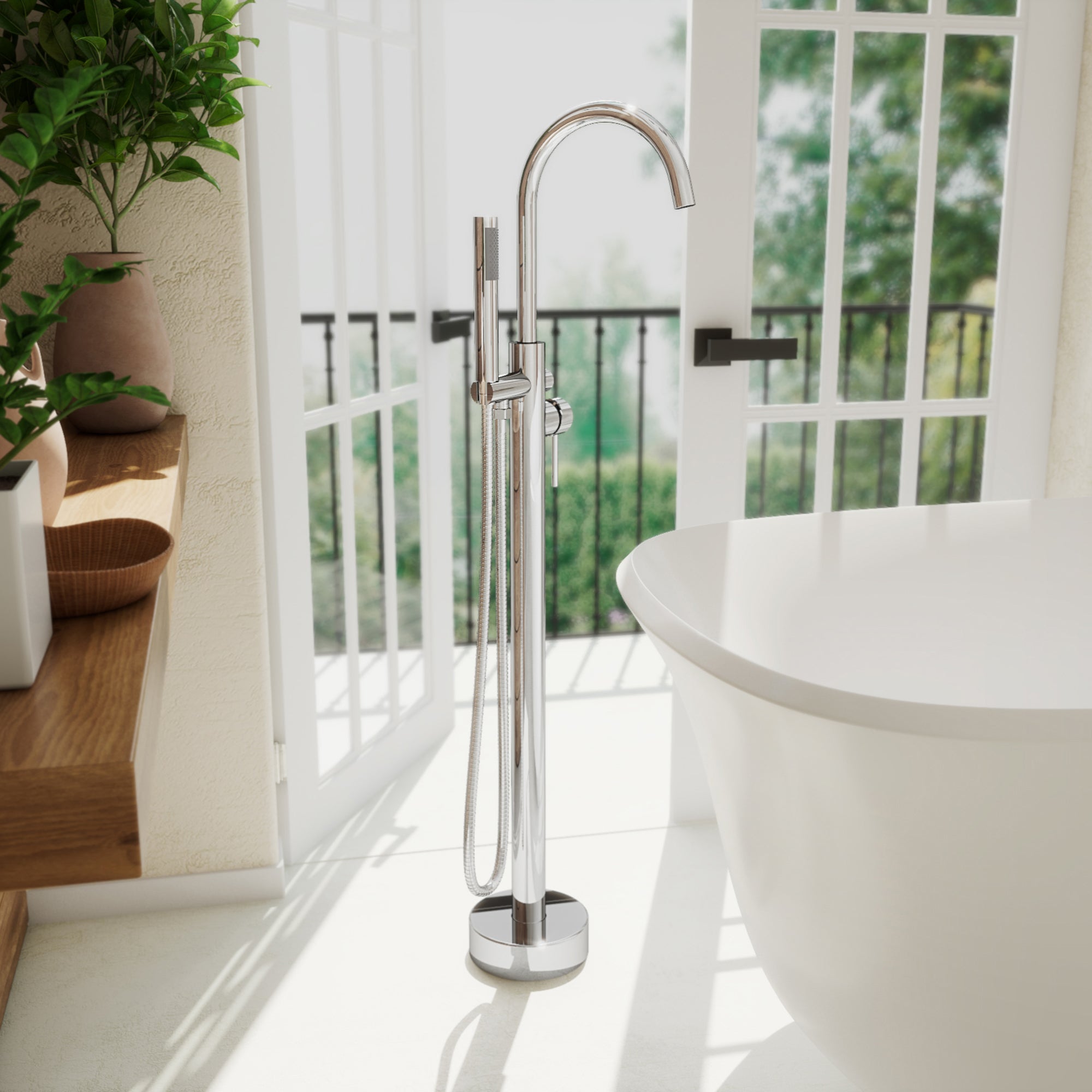 DreamLine Havana 43" x 9" Tub Faucet w/Handshower
