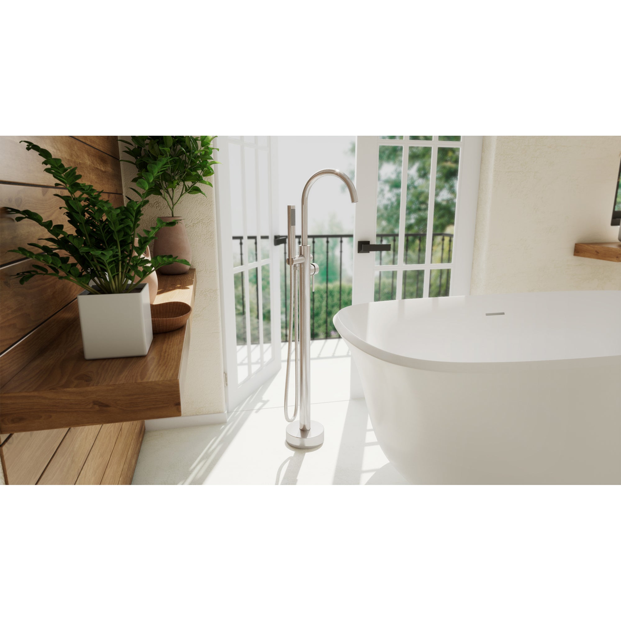 DreamLine Havana 43" x 9" Tub Faucet w/Handshower