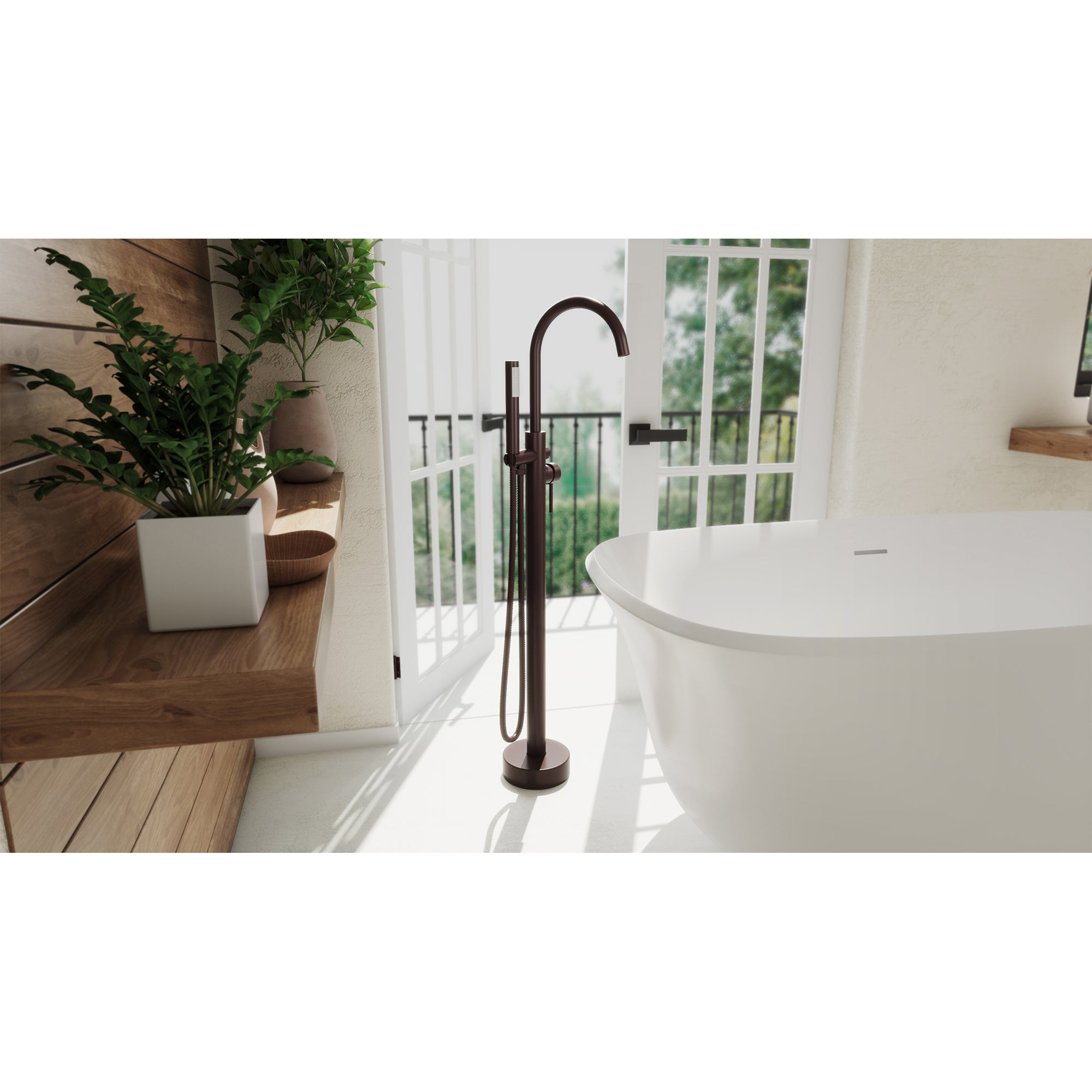 DreamLine Havana 43" x 9" Tub Faucet w/Handshower