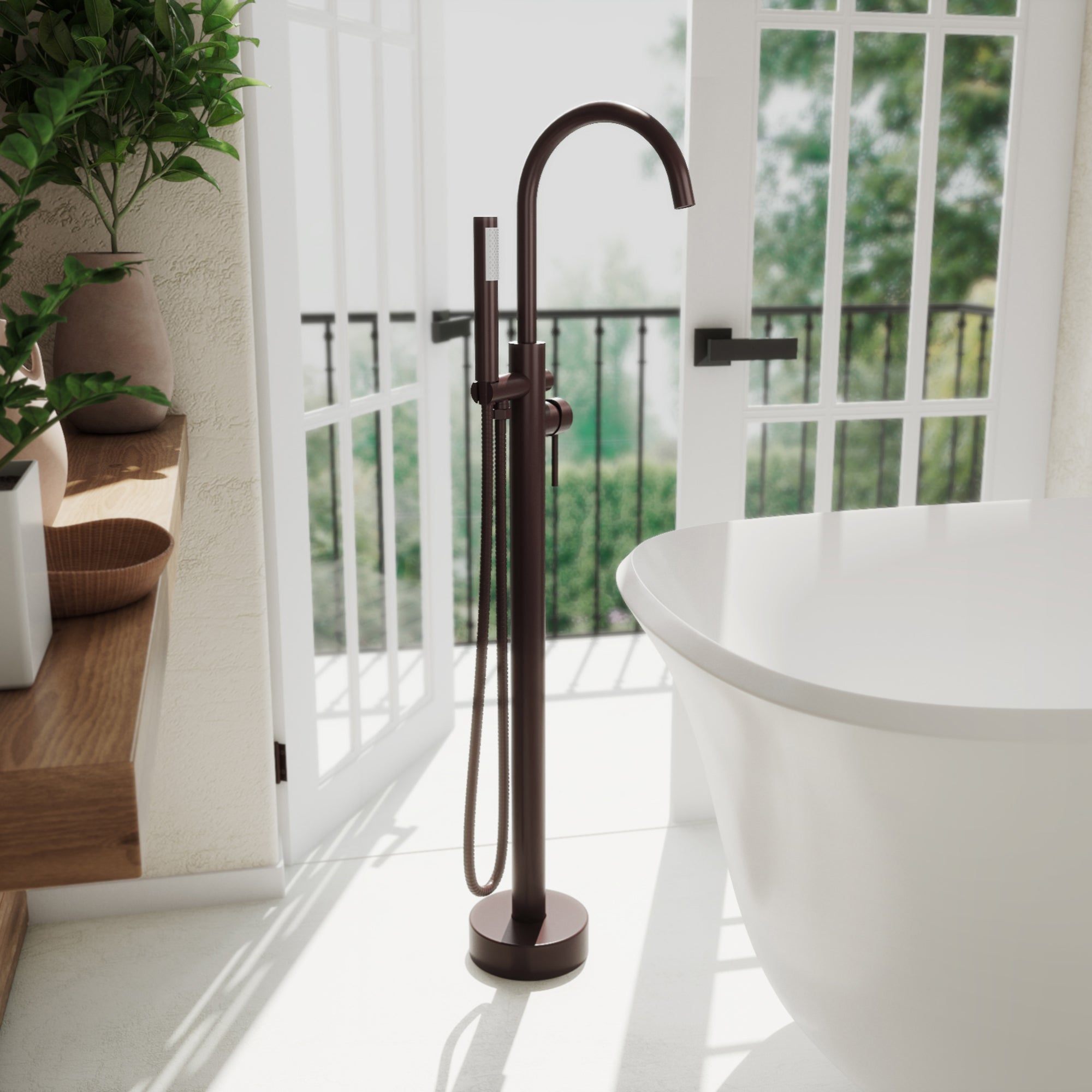 DreamLine Havana 43" x 9" Tub Faucet w/Handshower