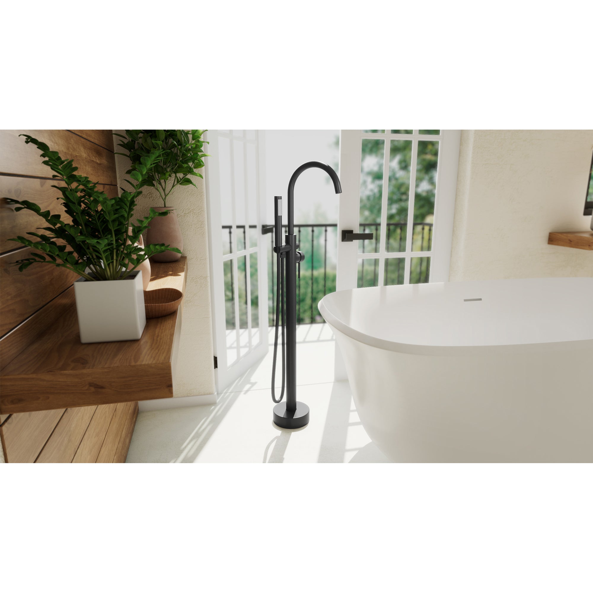 DreamLine Havana 43" x 9" Tub Faucet w/Handshower