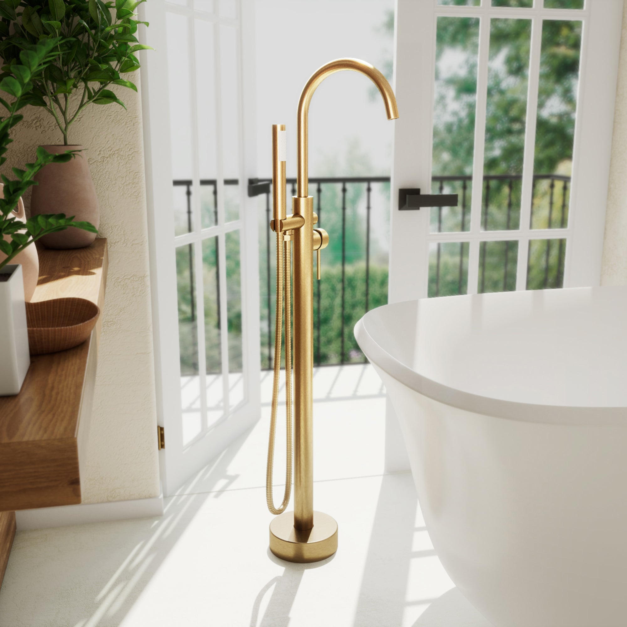 DreamLine Havana 43" x 9" Tub Faucet w/Handshower