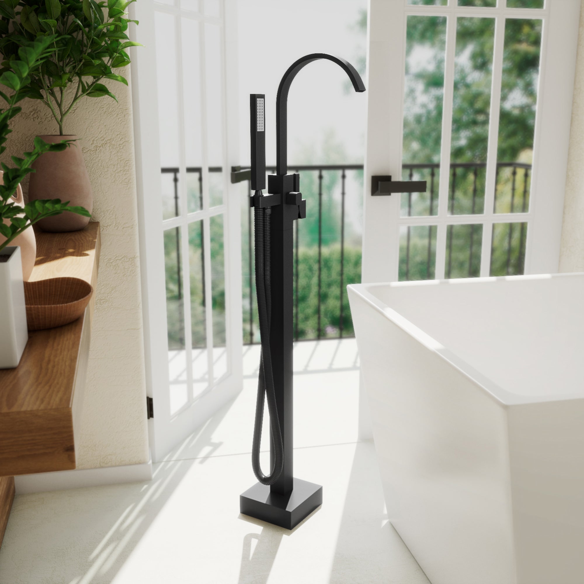 DreamLine Levantine 38" x 9" Tub Faucet w/Handshower