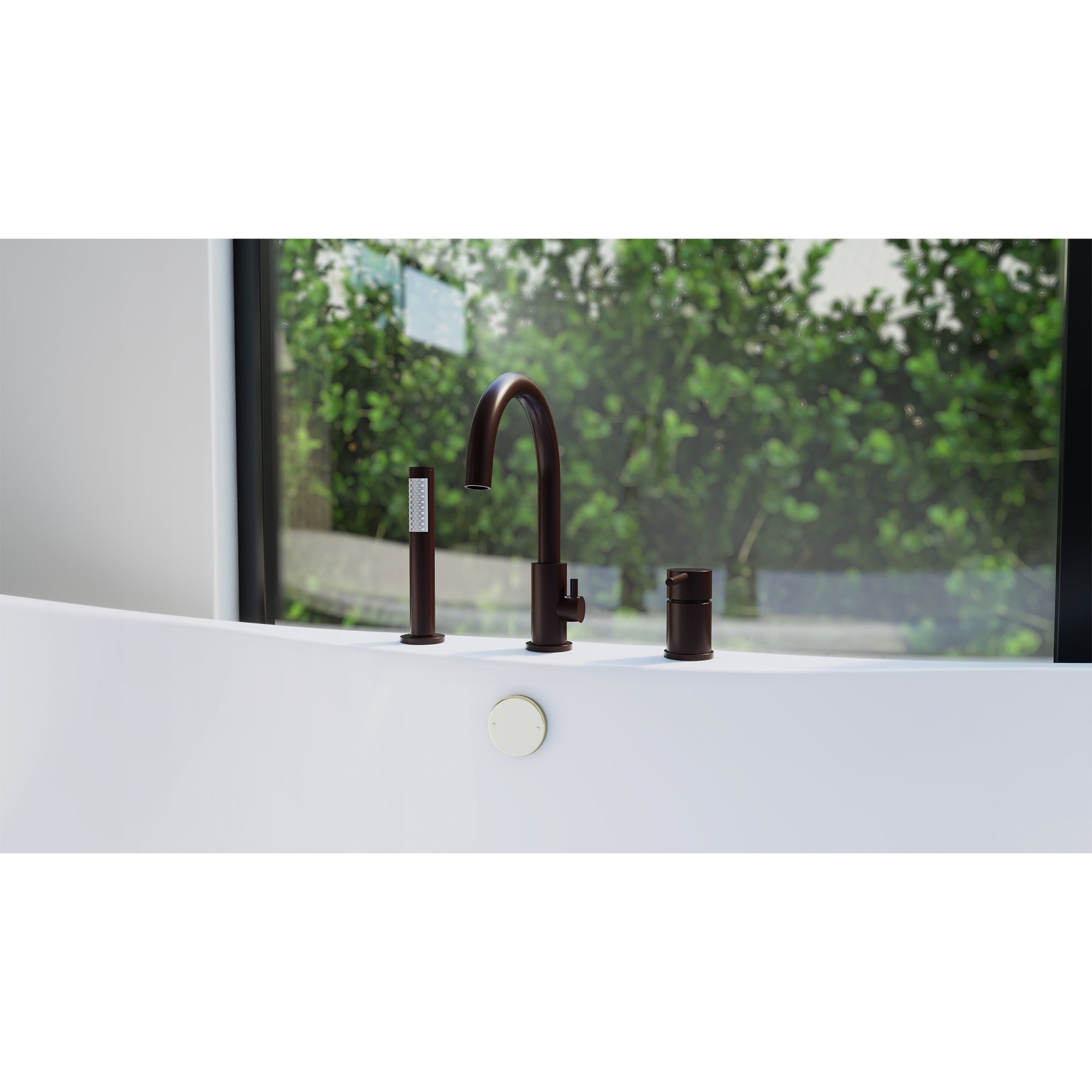 DreamLine Montego 12" x 7" Tub Faucet w/Handshower