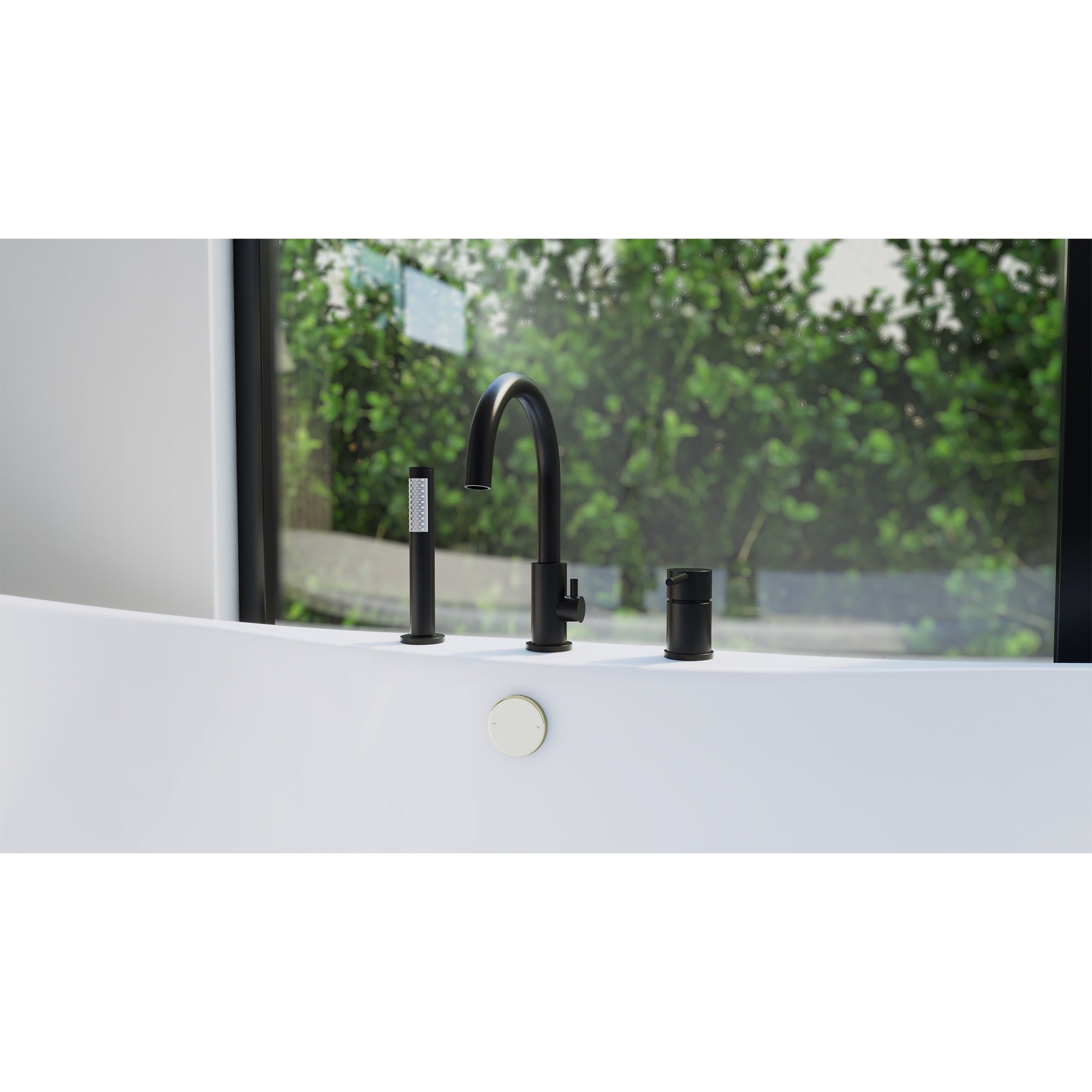 DreamLine Montego 12" x 7" Tub Faucet w/Handshower