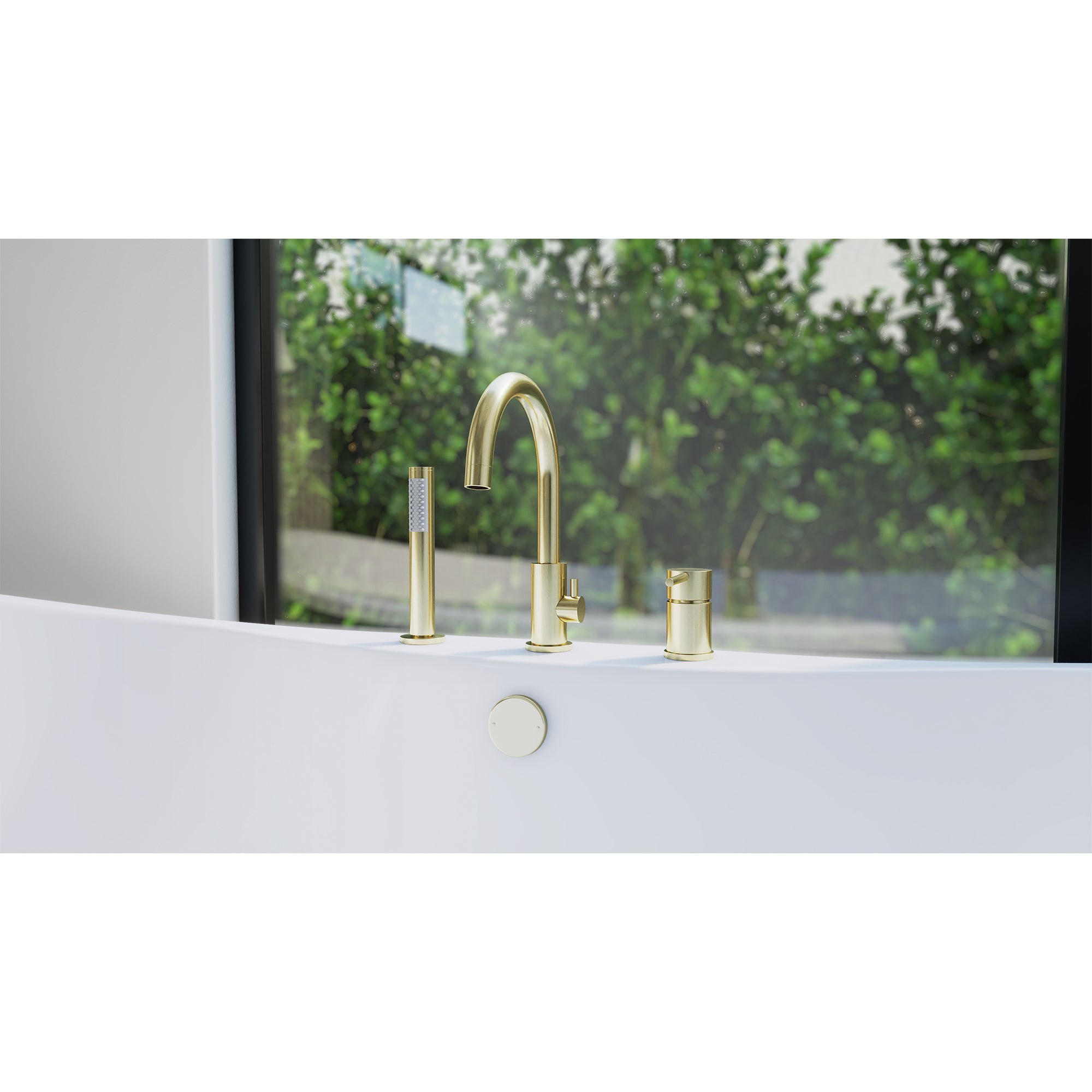 DreamLine Montego 12" x 7" Tub Faucet w/Handshower
