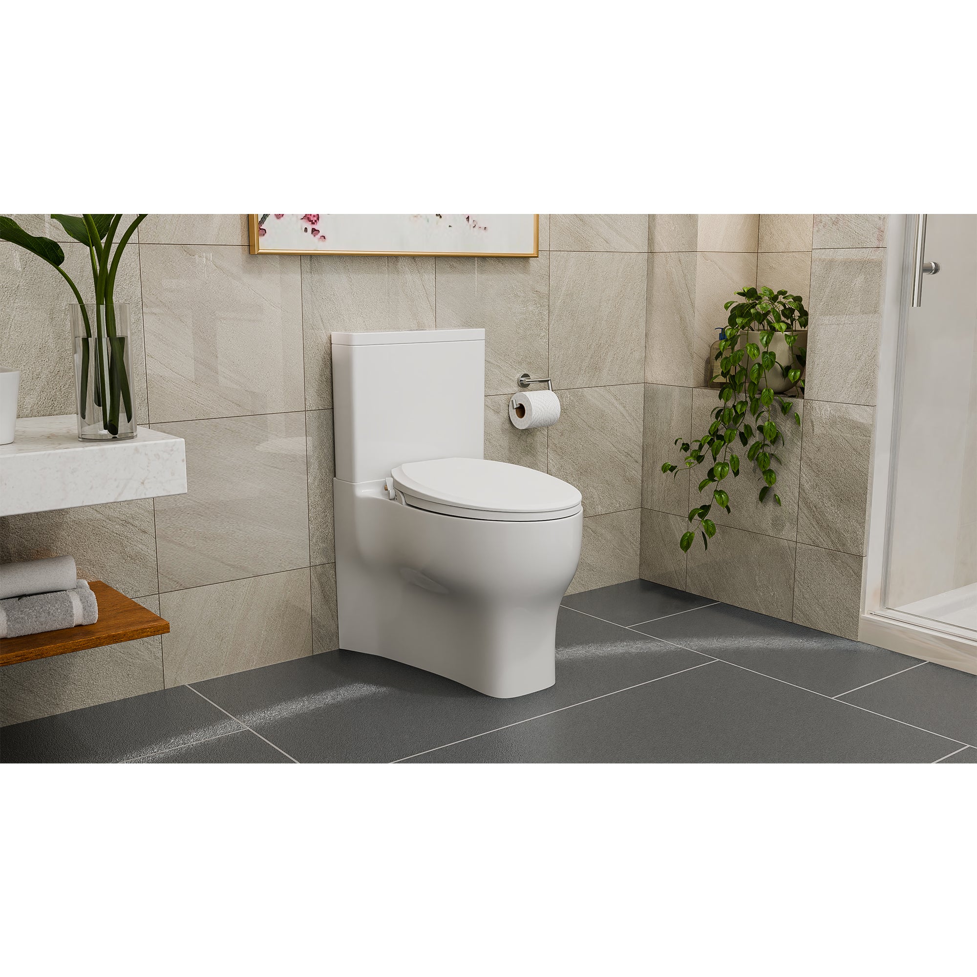 Aqua Swing 3" x 20" Bidet Toilet Seat Cover