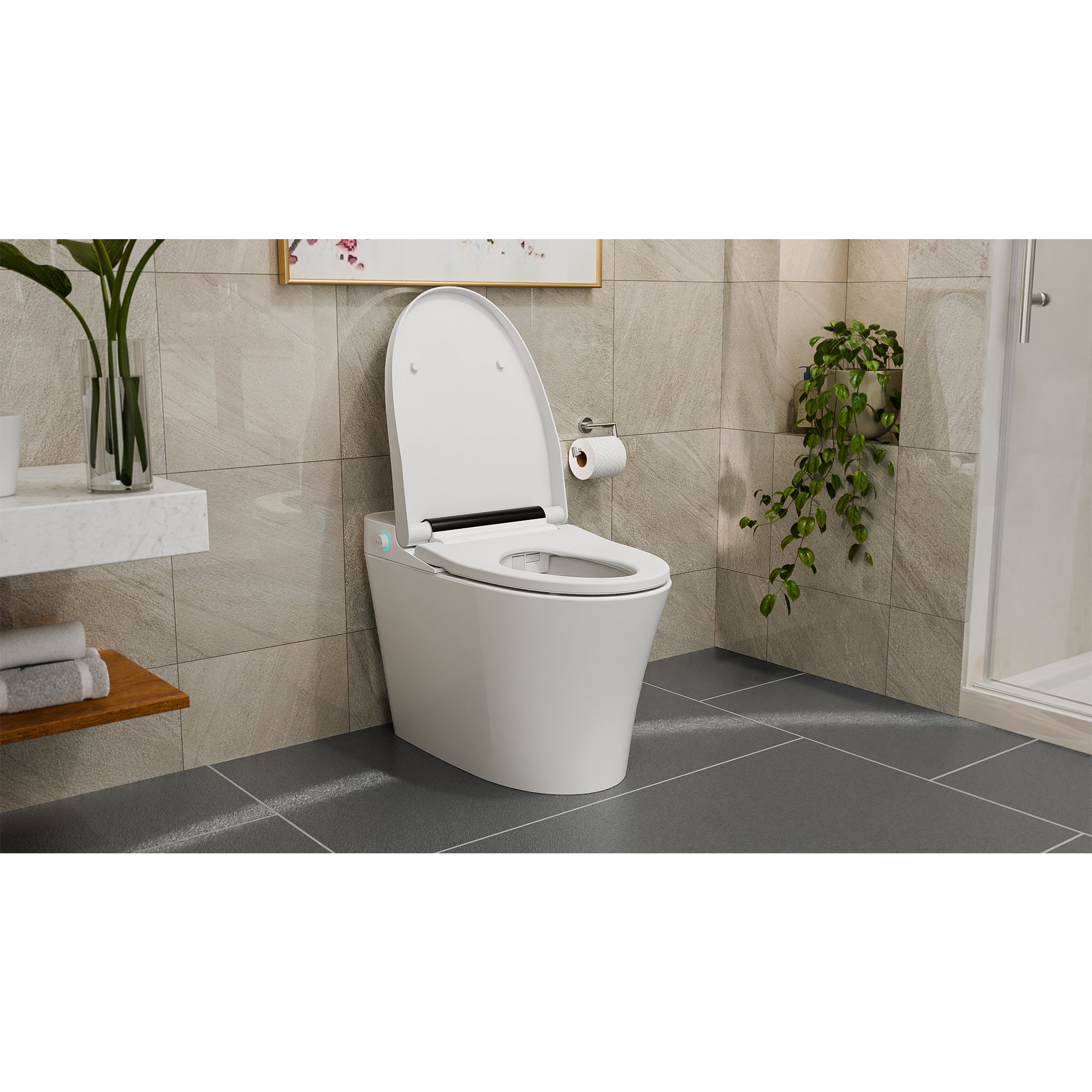 Aqua 15" x 27" One-Piece Smart Toilet