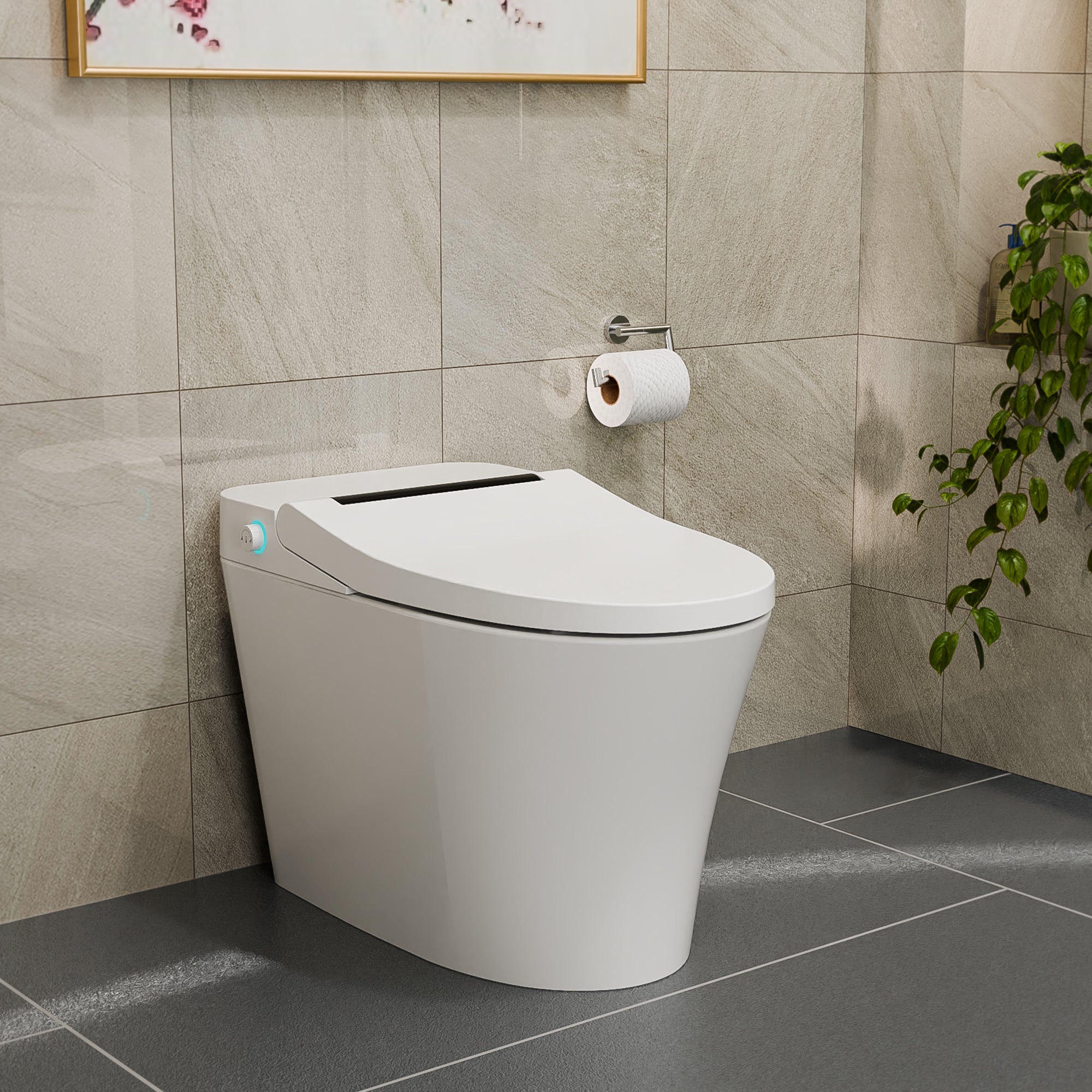 Aqua 15" x 27" One-Piece Smart Toilet
