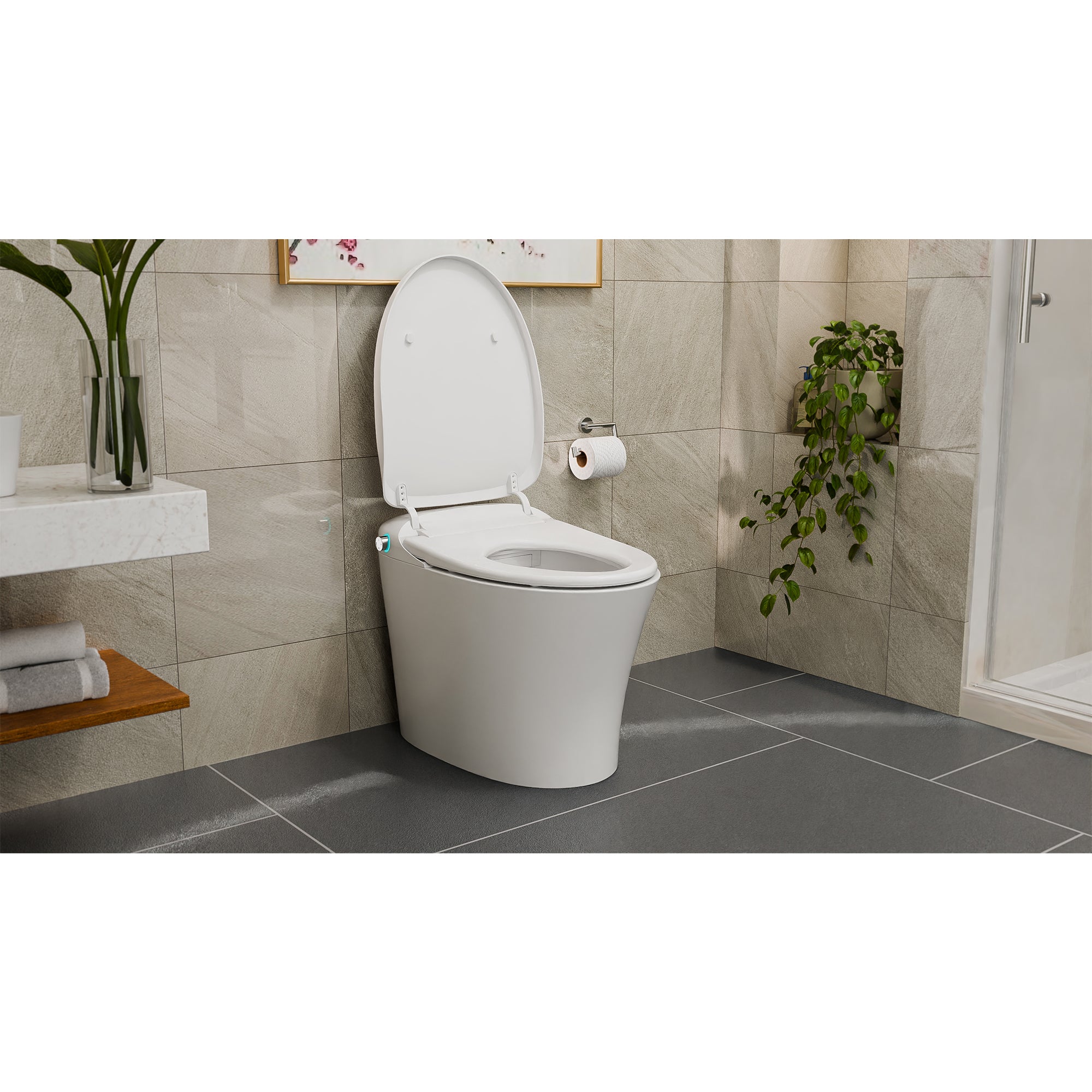 Aqua Lux 15" x 27" One-Piece Smart Toilet