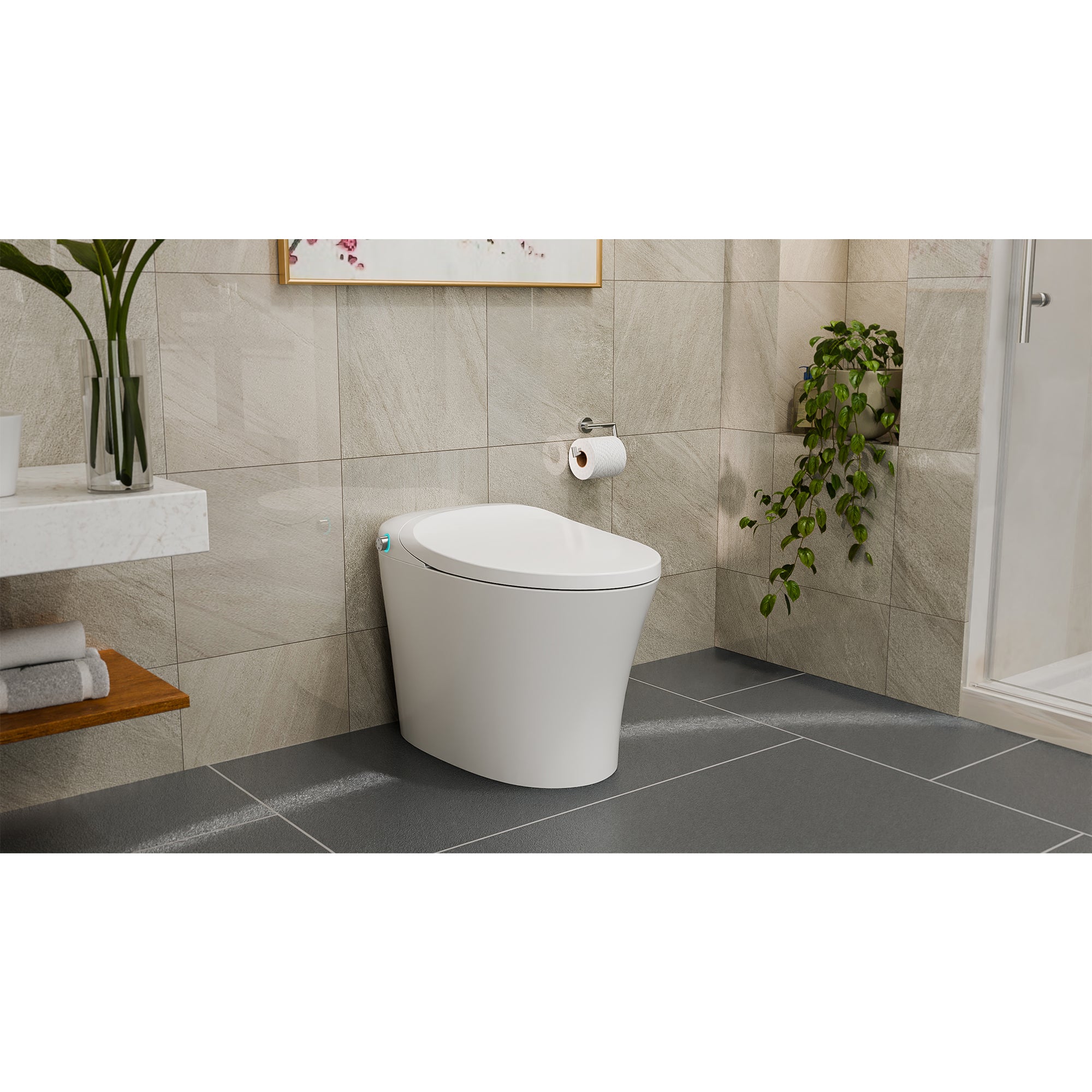 Aqua Lux 15" x 27" One-Piece Smart Toilet