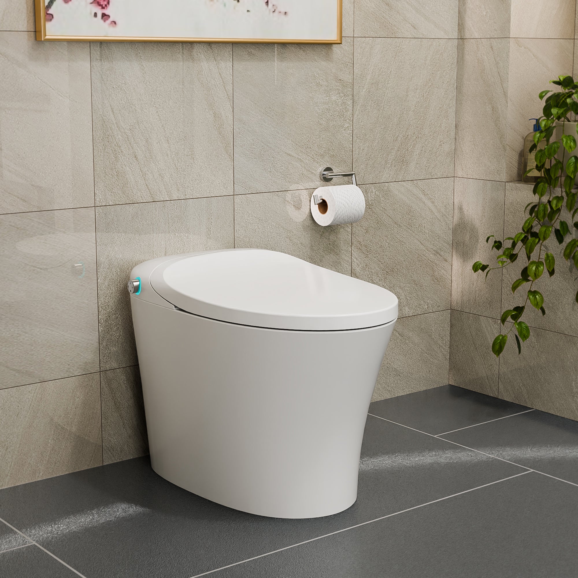 Aqua Lux 15" x 27" One-Piece Smart Toilet