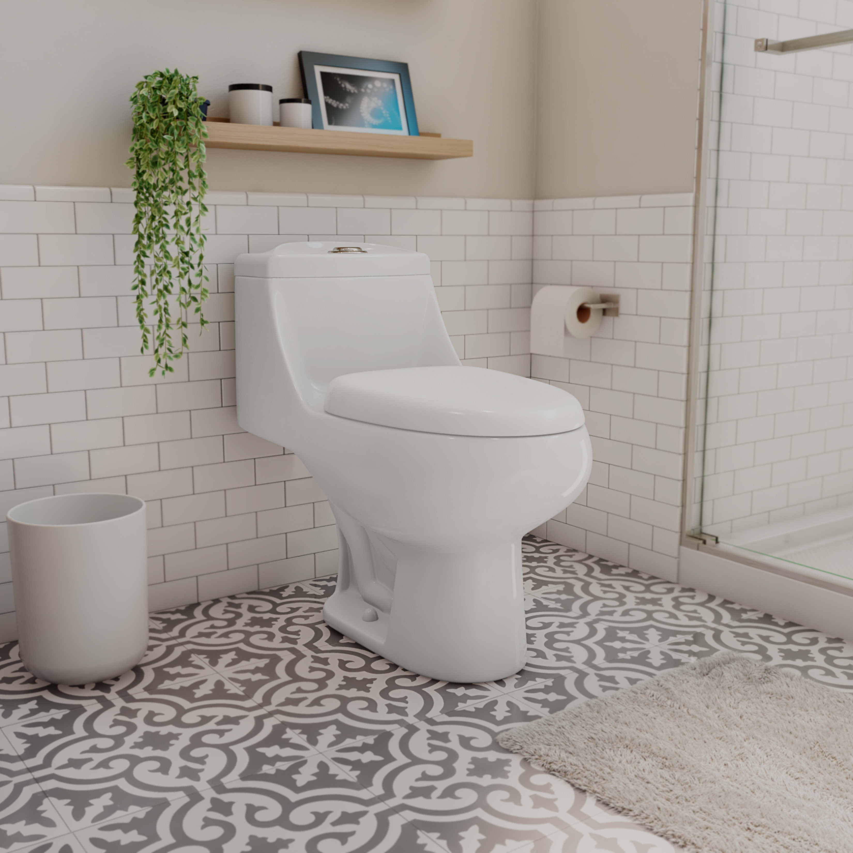 Aqua 14" x 28" One-Piece Toilet